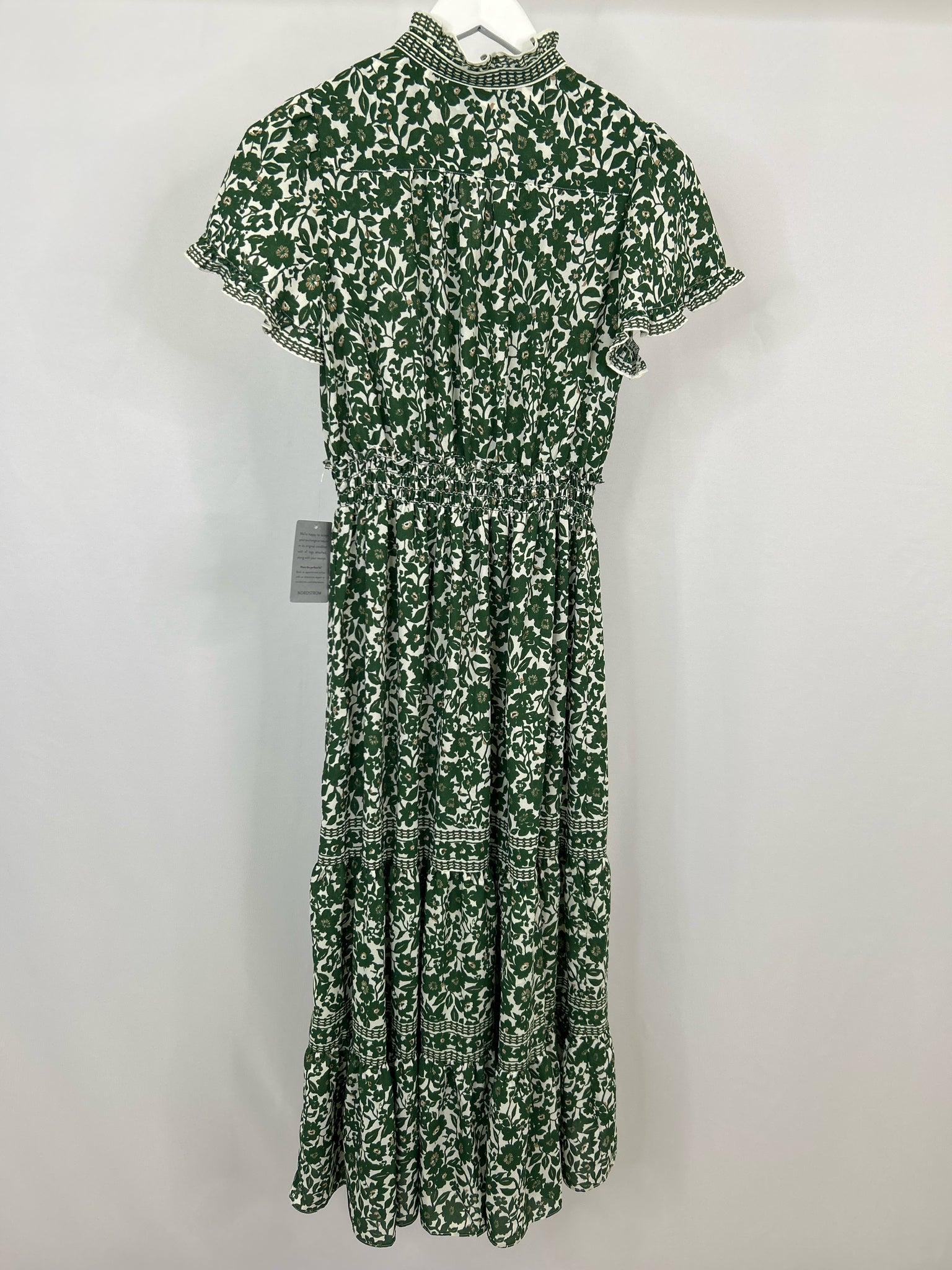 MAX STUDIO Size S GREEN & WHITE Women Dress
