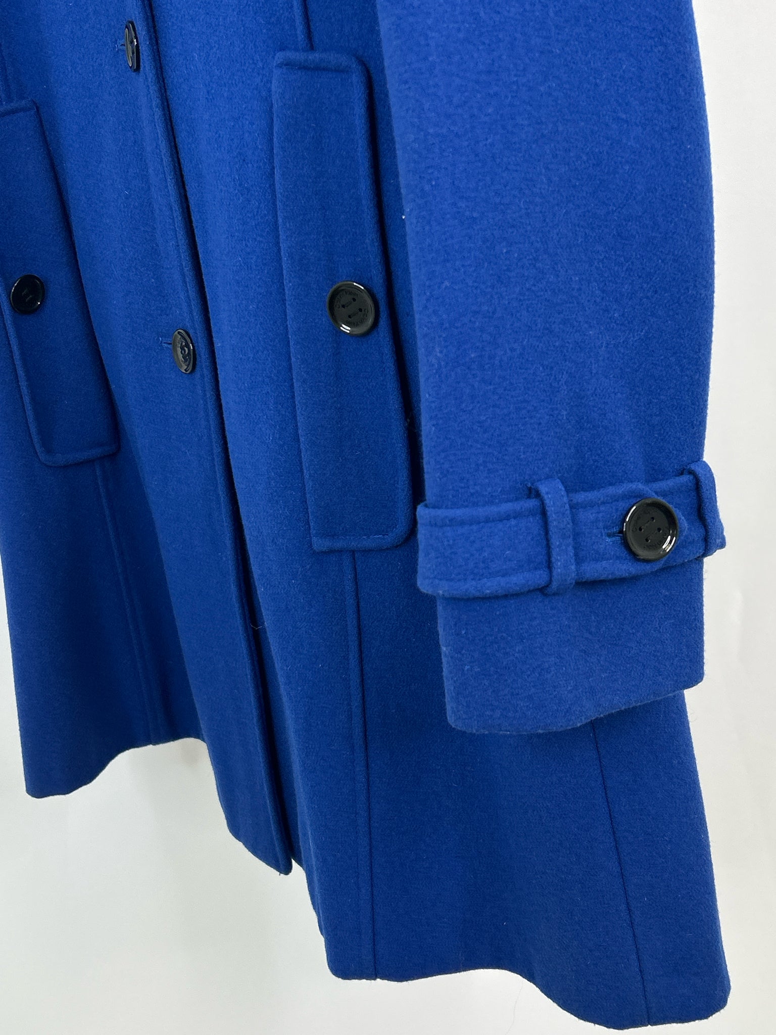 CALVIN KLEIN Size 6 Royal Blue Women Coat