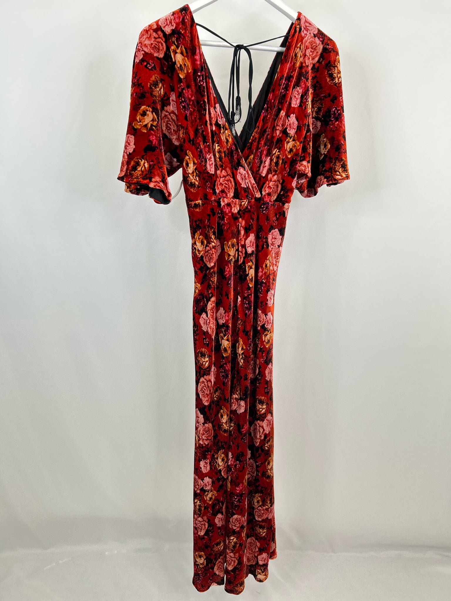 JOHNNY WAS RED FLORAL Women Dress