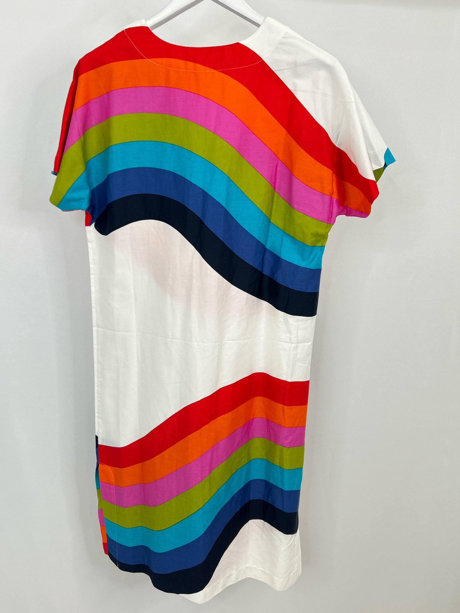 TRINA TURK Size S White Print Women Dress