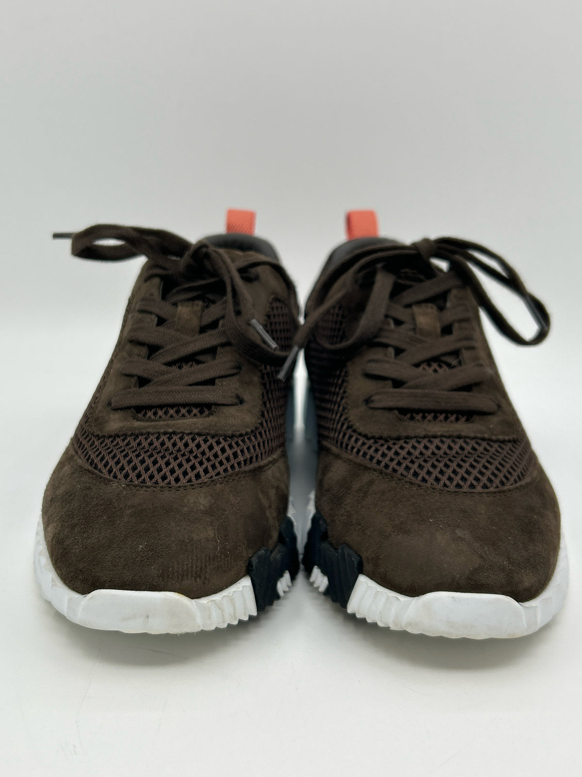 HERMÈS Size 38.5 Brown Women Sneakers