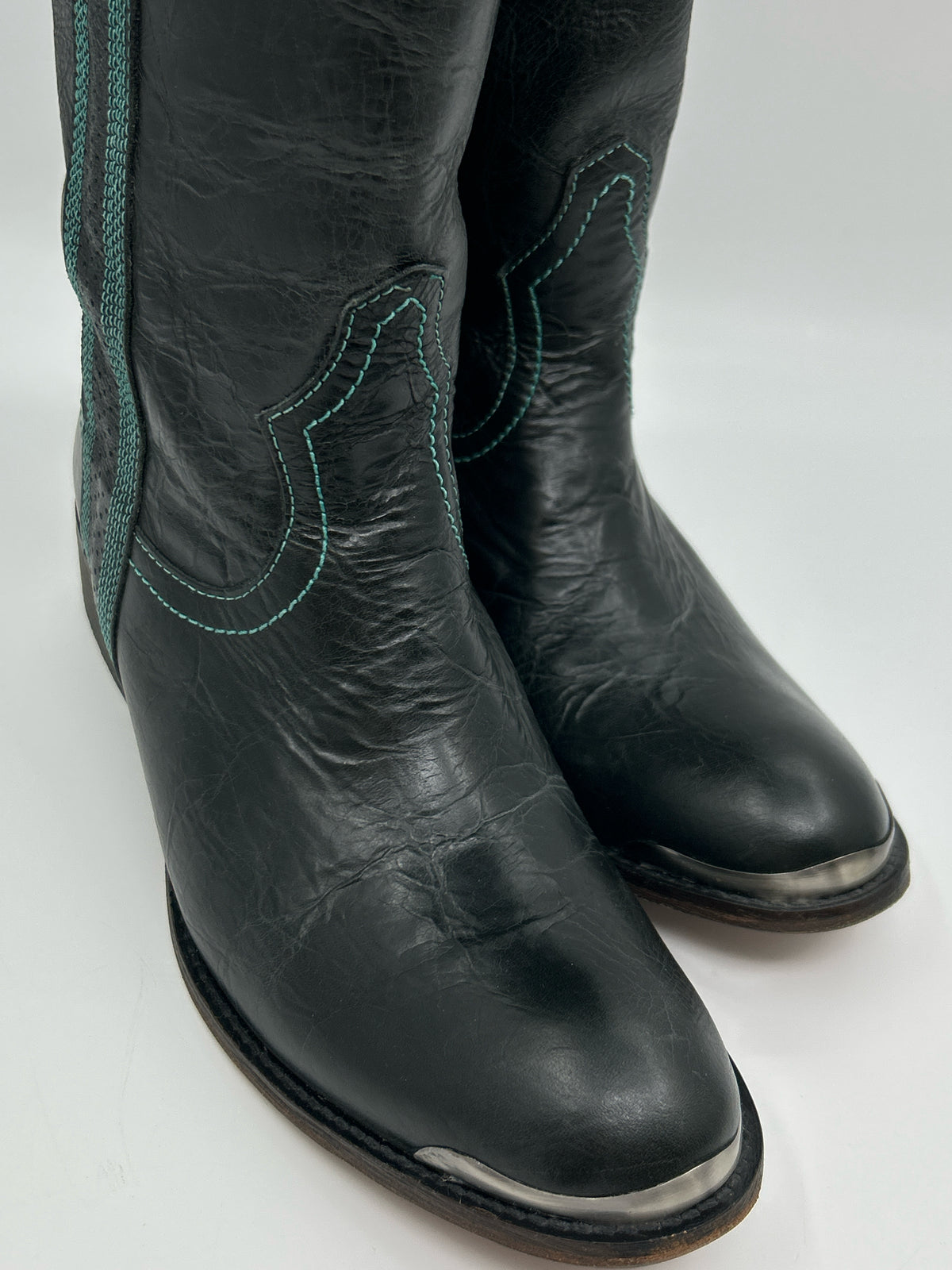 LUCCHESE Size 9B Black Women Boots