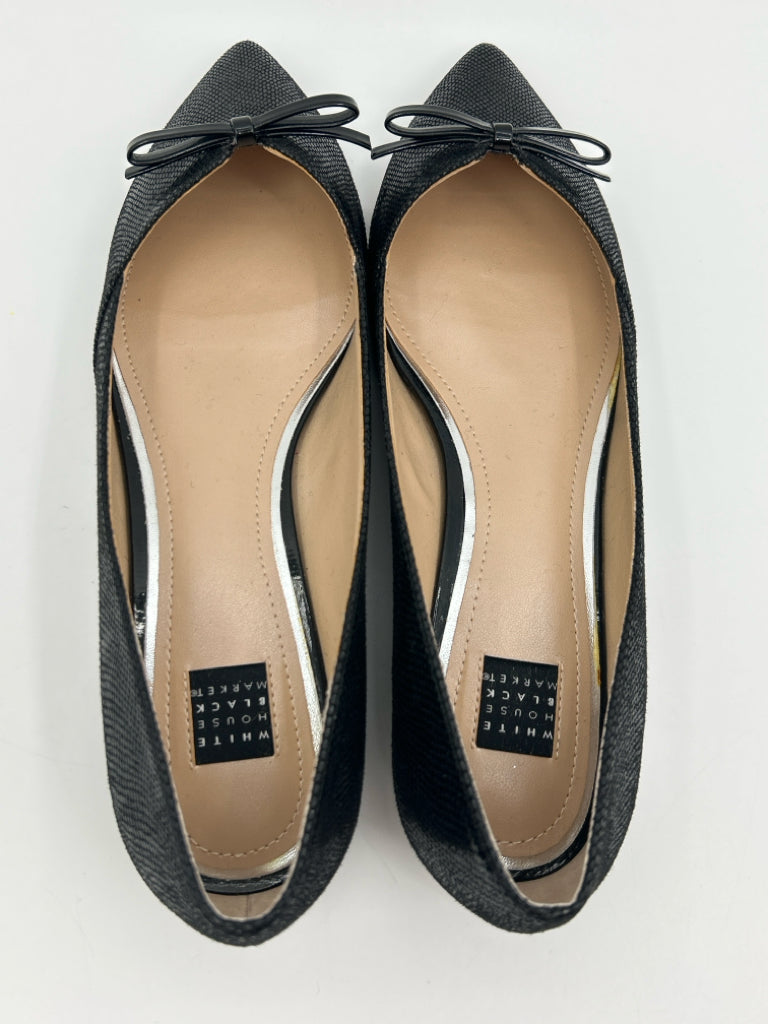 White House Black Market Women Size 8.5 Black Flats