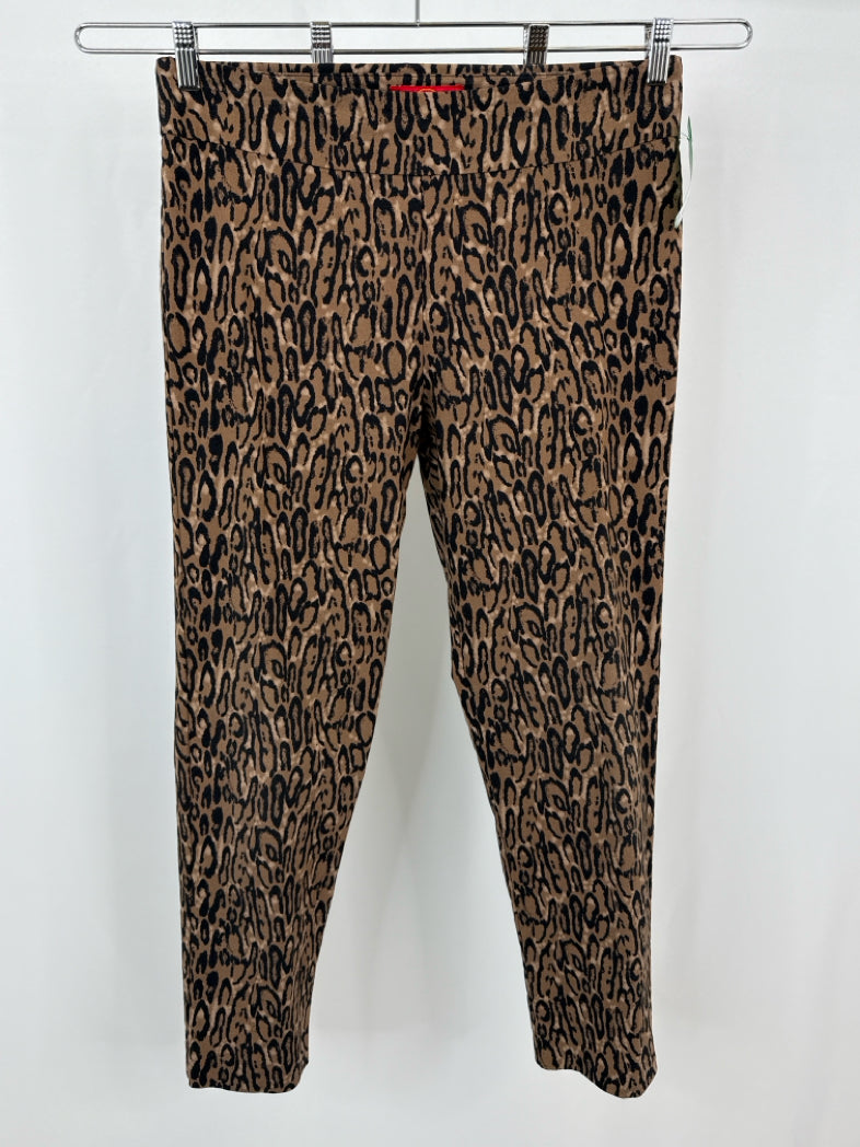 KRAZY LARRY Size 14 Brown Animal Print Pants