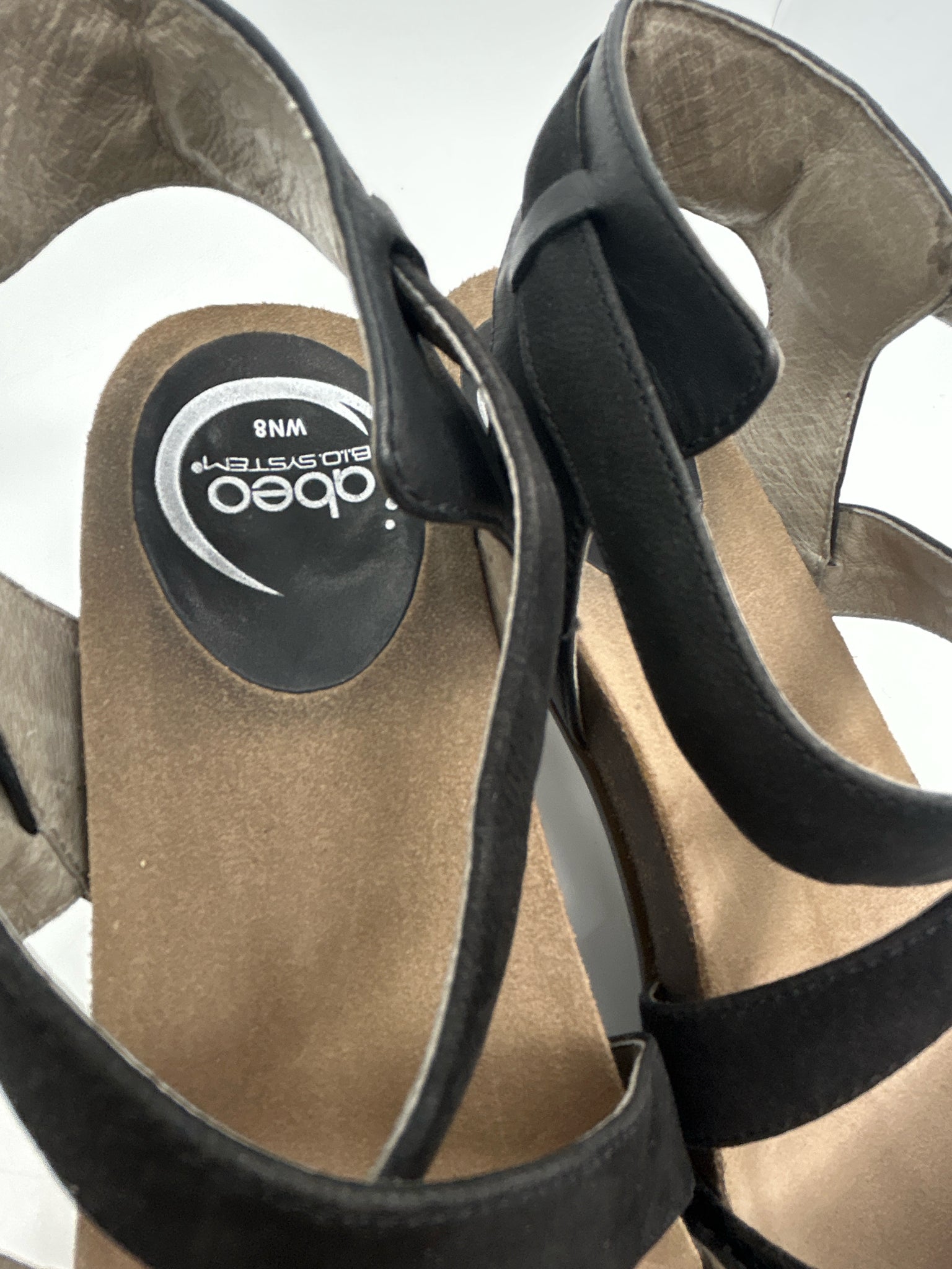 ABEO Size 8N Black Women Sandal