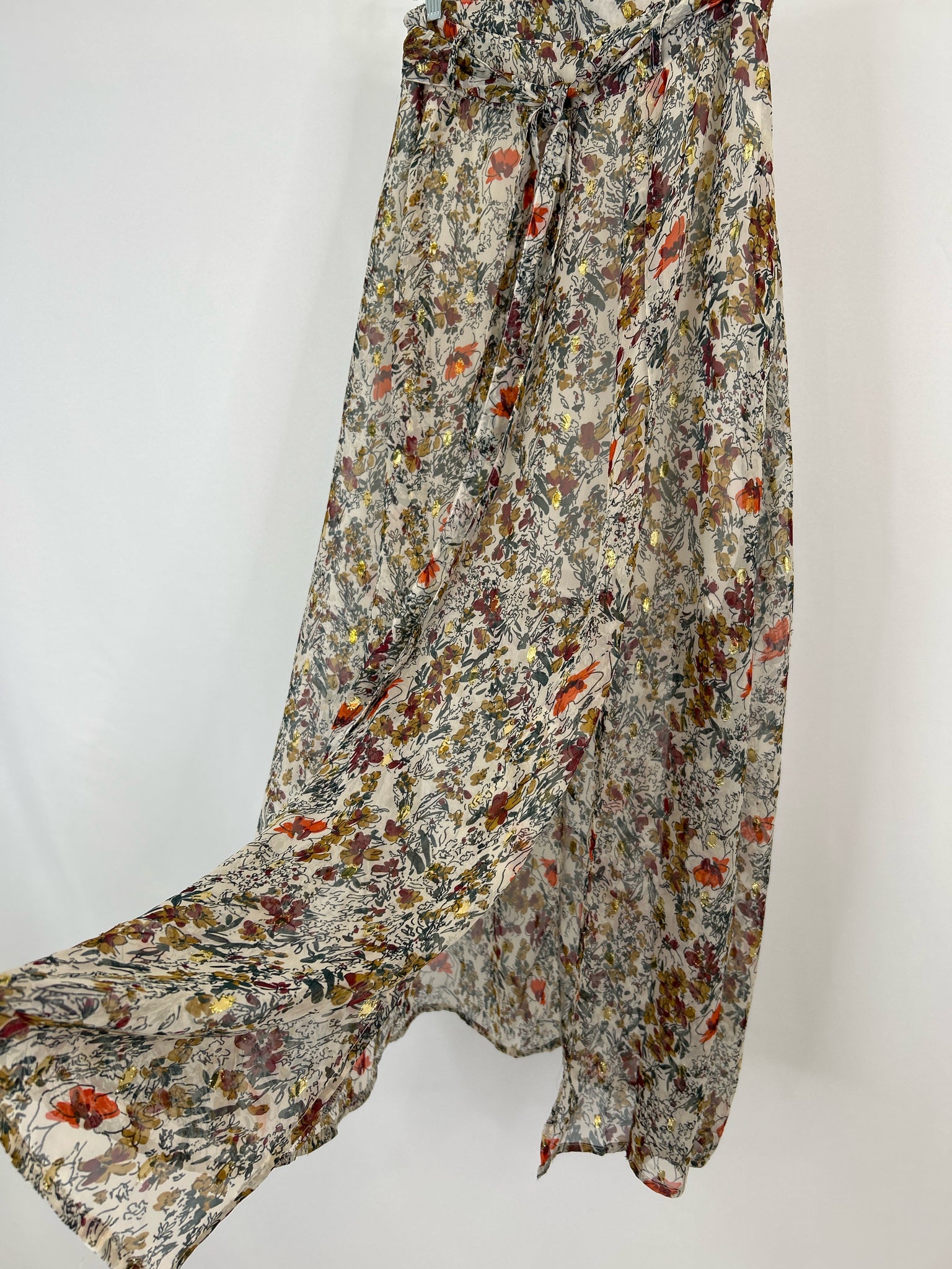 RAGA Size L MAROON PRINT Women Skirt