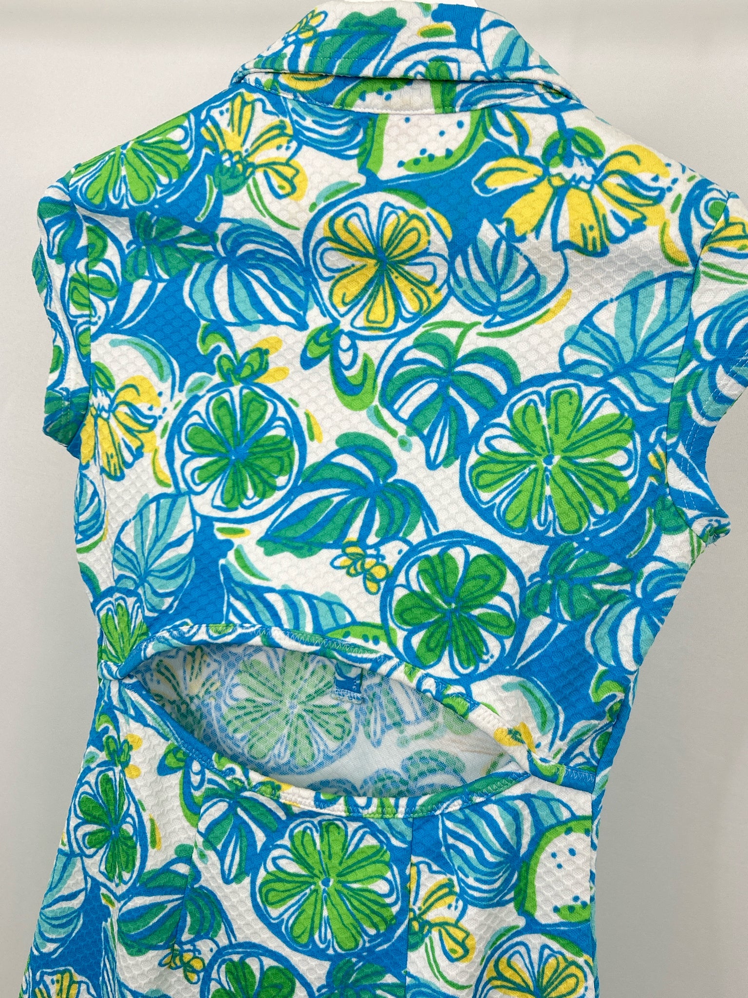 LILLY PULITZER Size S Blue Print Women Dress