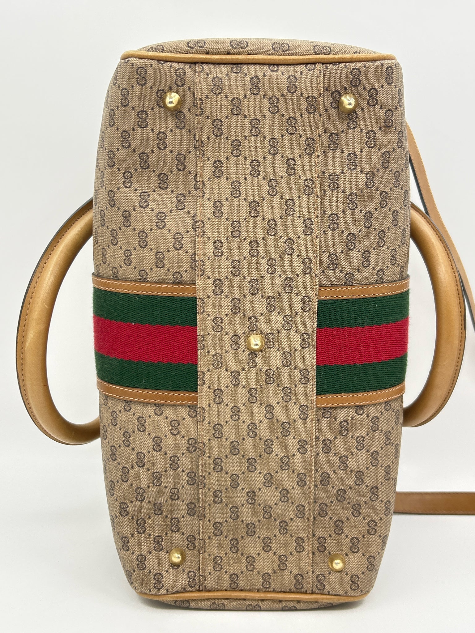 GUCCI Vintage Brown Monogram Women Purse