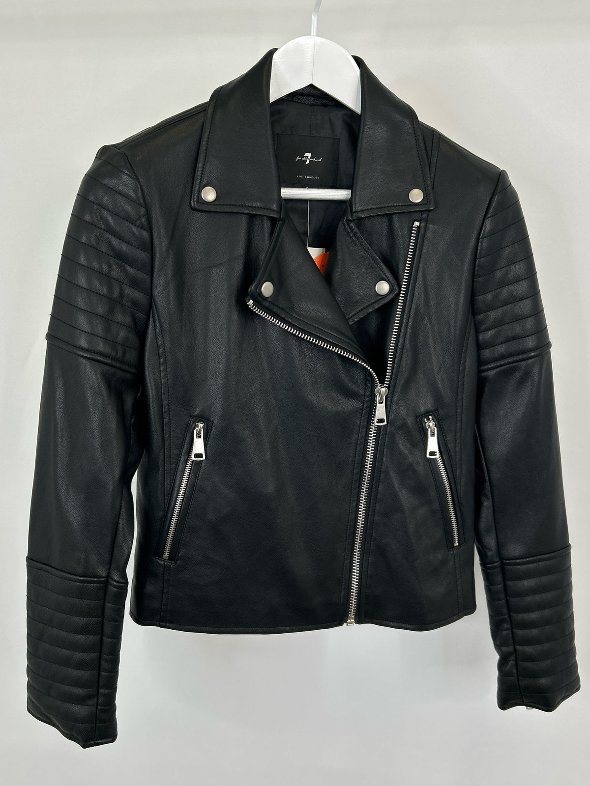 7 FOR ALL MANKIND NWT Size S Black Women Jacket