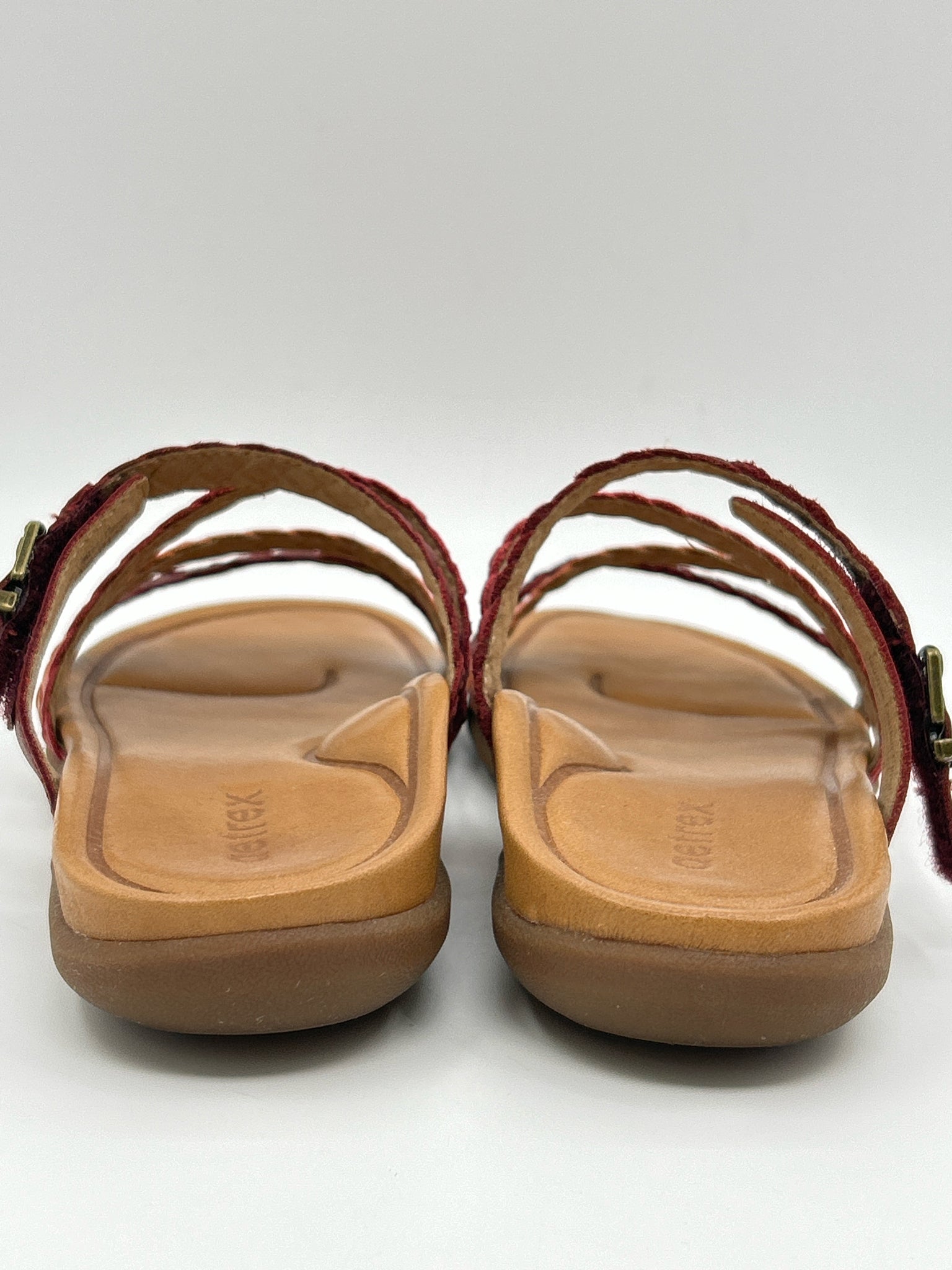 AETREX Size 8.5 Red Women Sandal