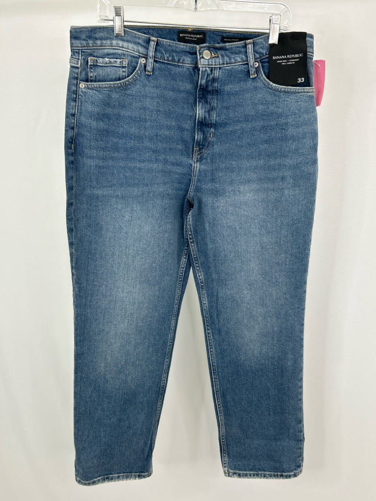 BANANA REPUBLIC Women Size 33/16 Blue Denim Jeans NWT