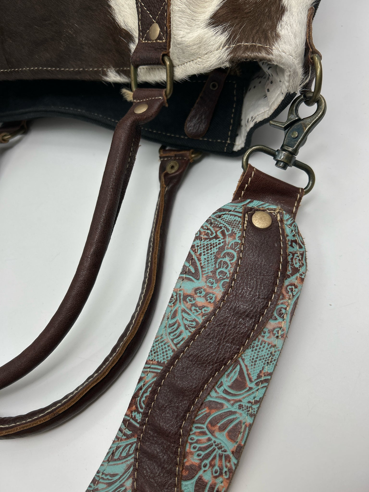 MYRA BAG Brown Print Women Purse