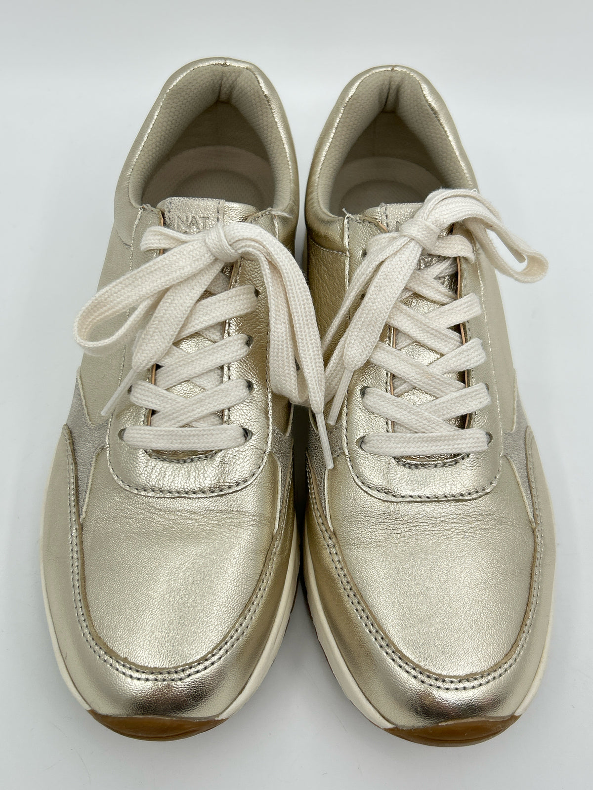 NATURALIZER Size 6.5M METALLIC GOLD Women Sneakers