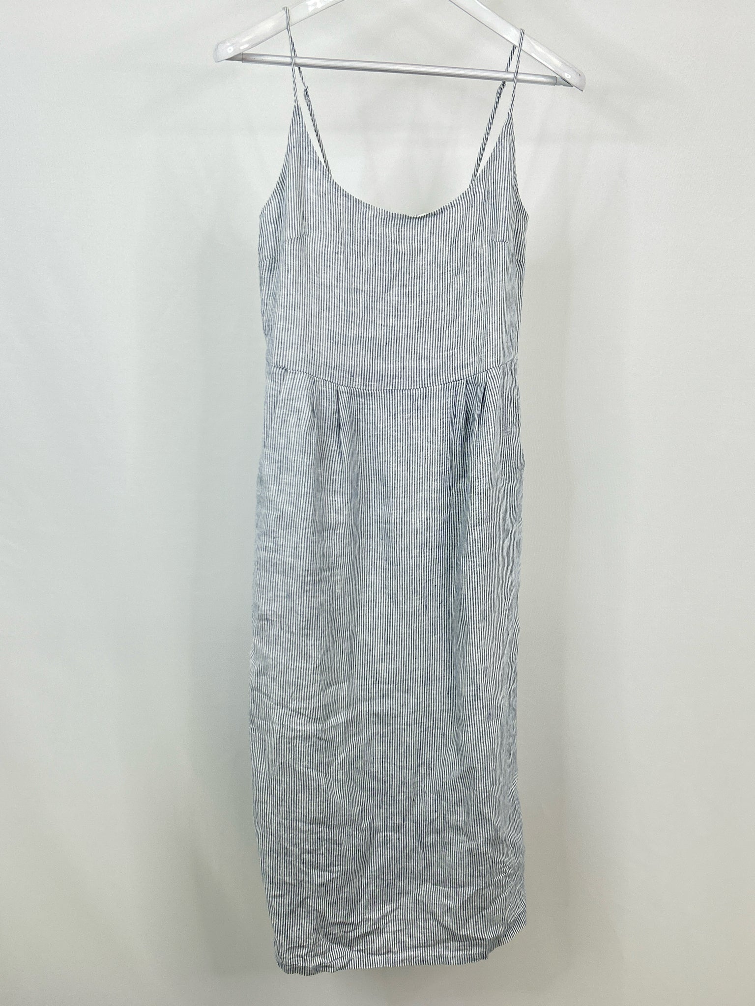 QUINCE Size S blue and white Women Dress