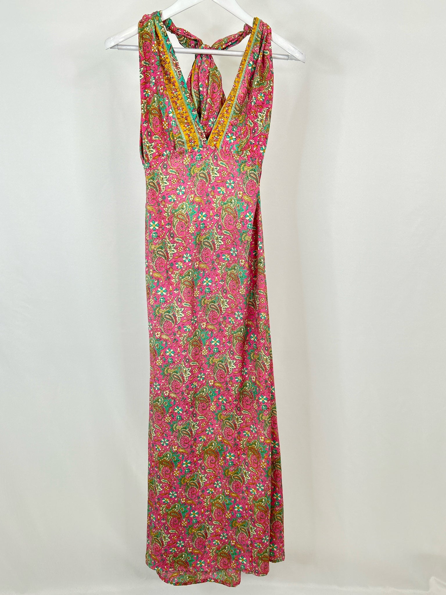 PURPLE QUEEN Size M Pink floral Women Dress