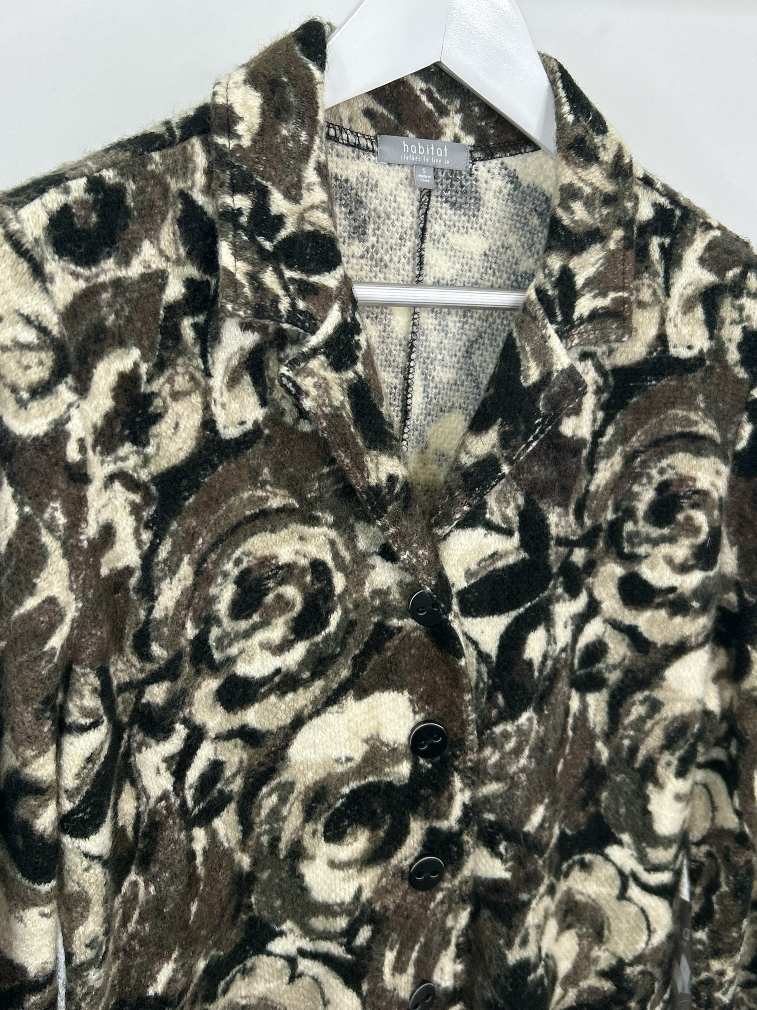 HABITAT Size S OLIVE AND BLACK Women Jacket