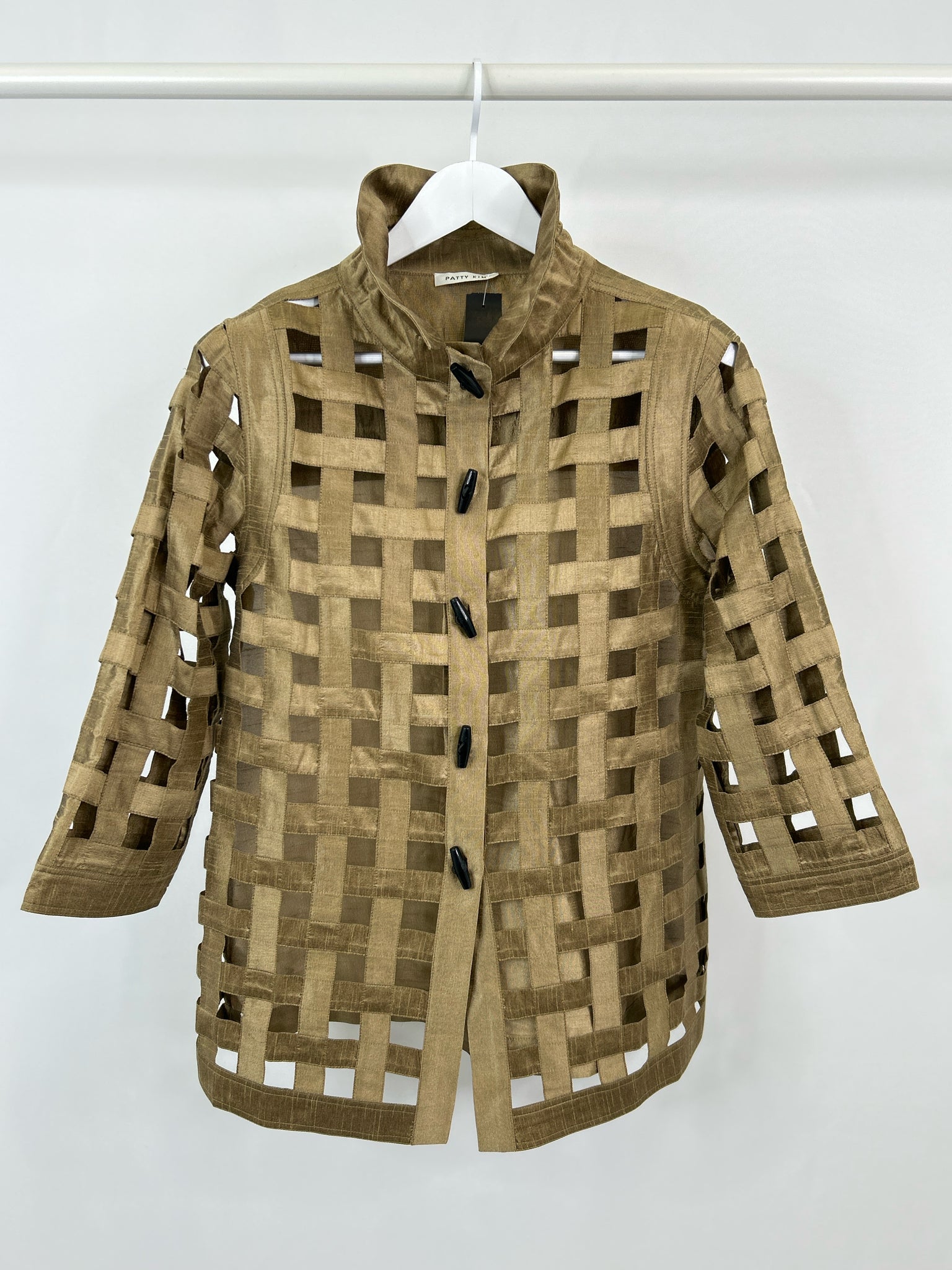 PATTY KIM Size One Size BRONZE Women Jacket