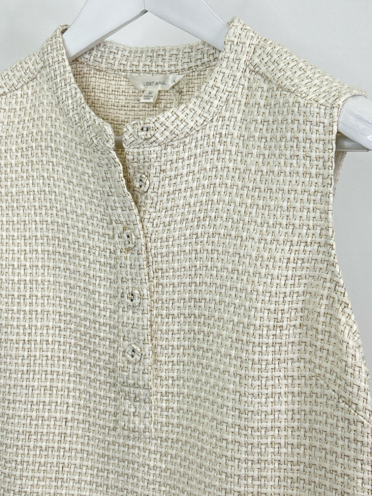 LOST APRIL Size M Ivory Women's Dress