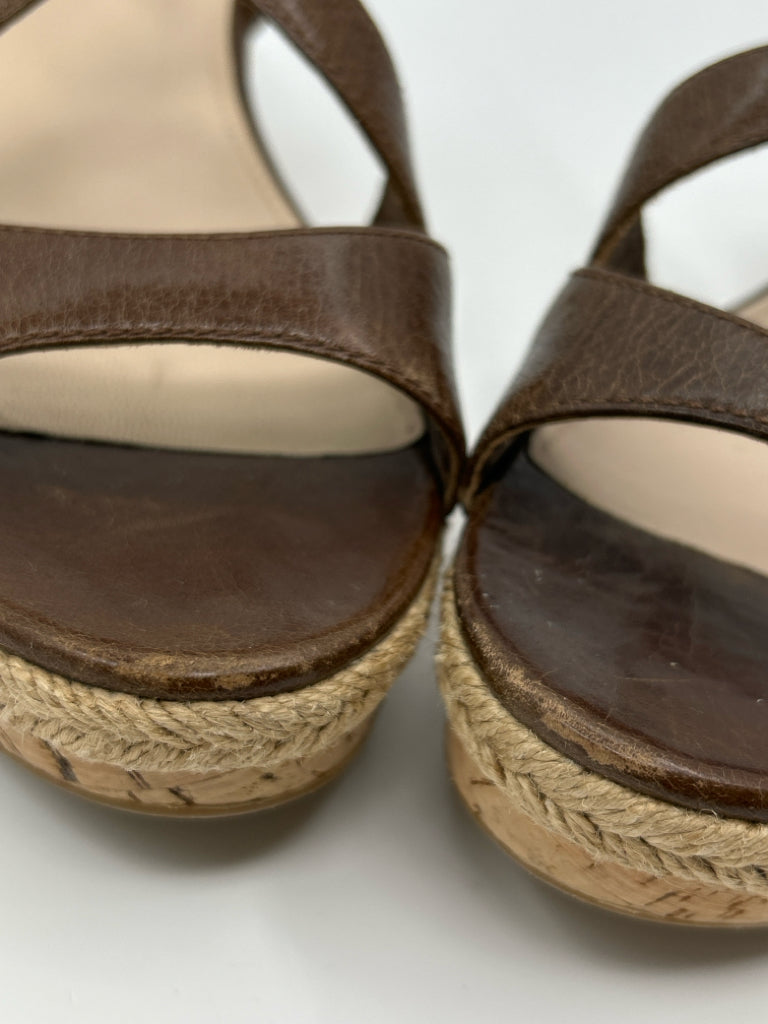 PRADA Size 39 Brown Women's Sandal