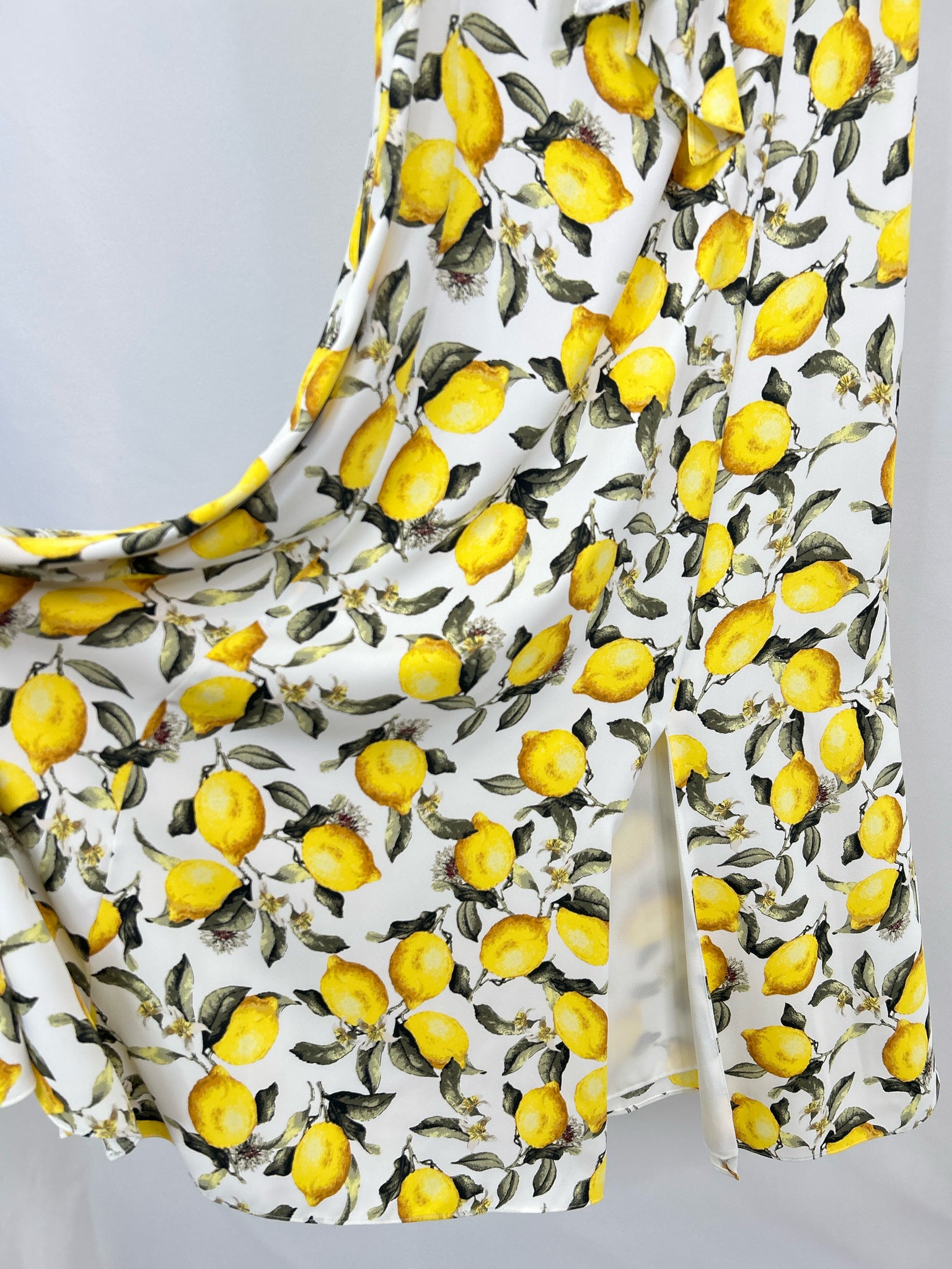 White House Black Market Size 12 white & yellow Women Dress