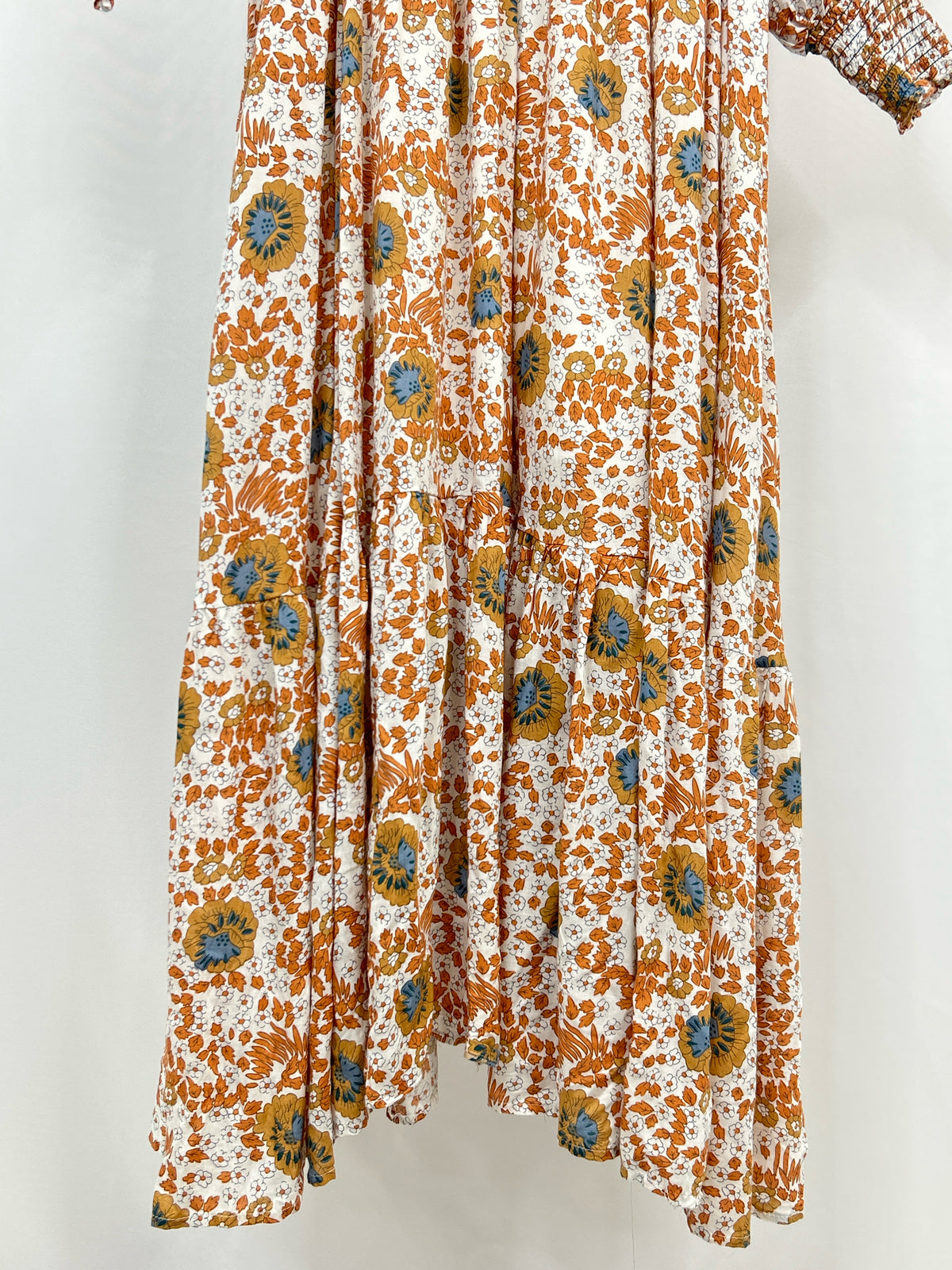IN LOOM Size M Orange Print Women Dress