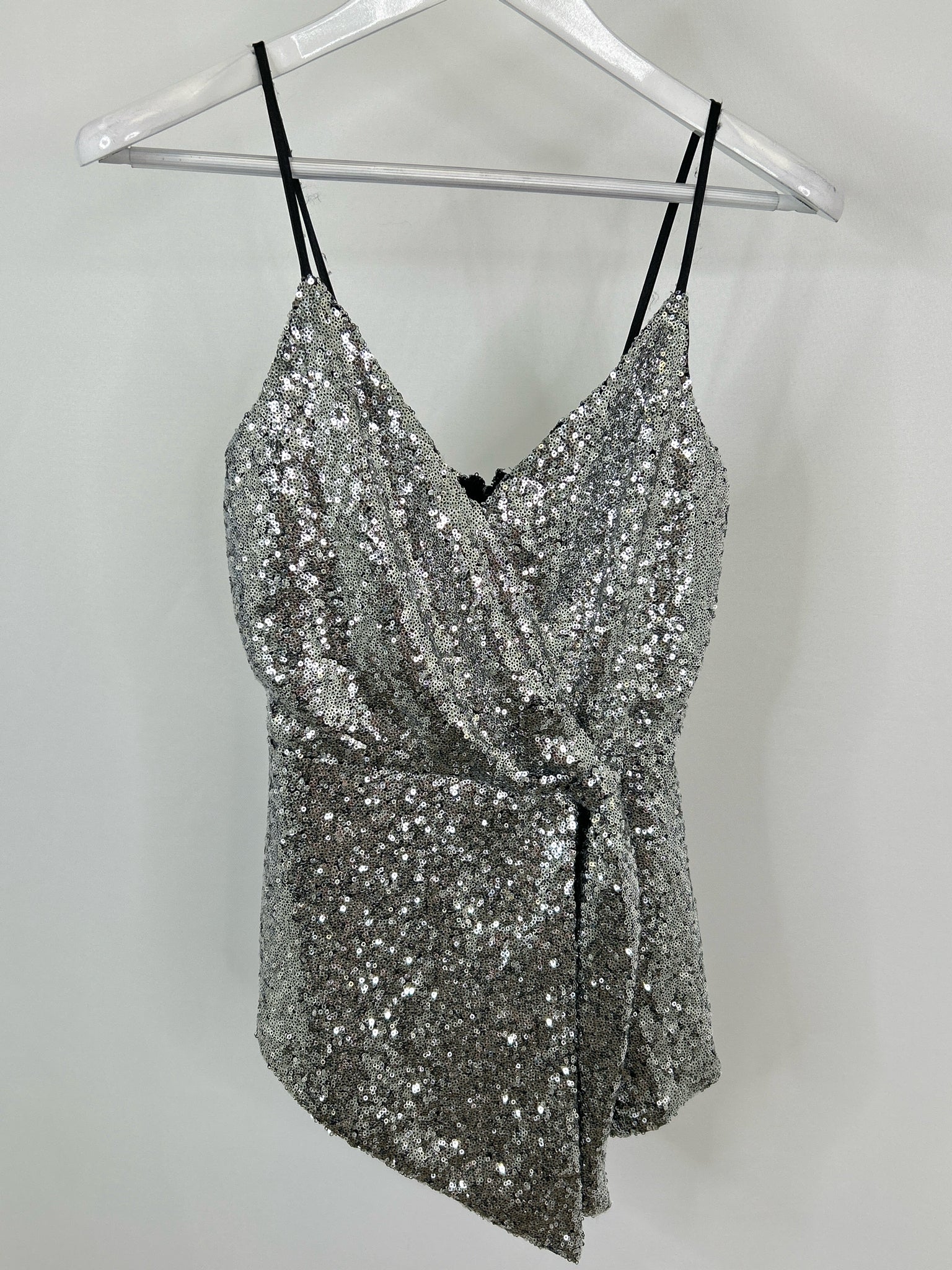 DO+BE Size S Silver Women Top NWT