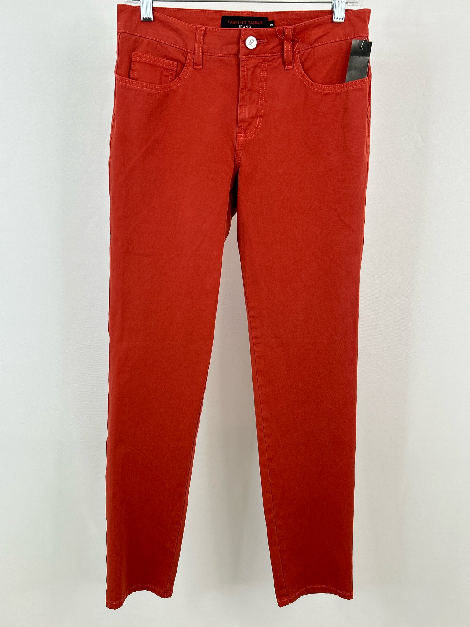 FABRIZIO GIANNI Size 4 BRICK Women jeans