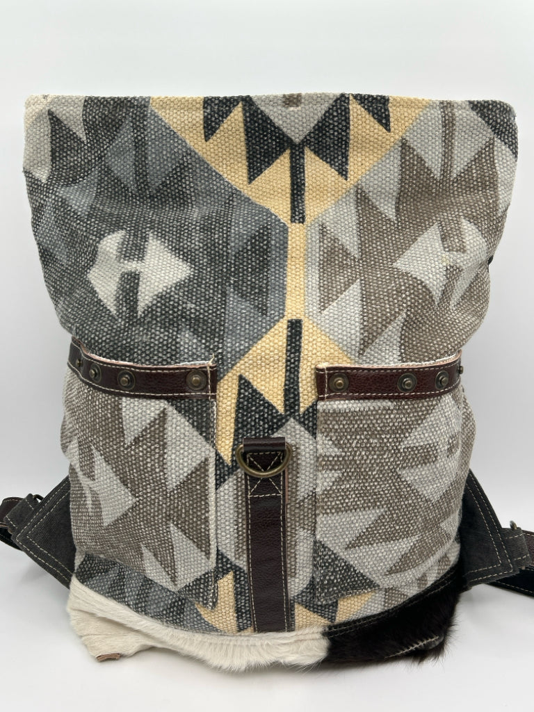 MYRA BAG NWT Grey and Beige Backpack