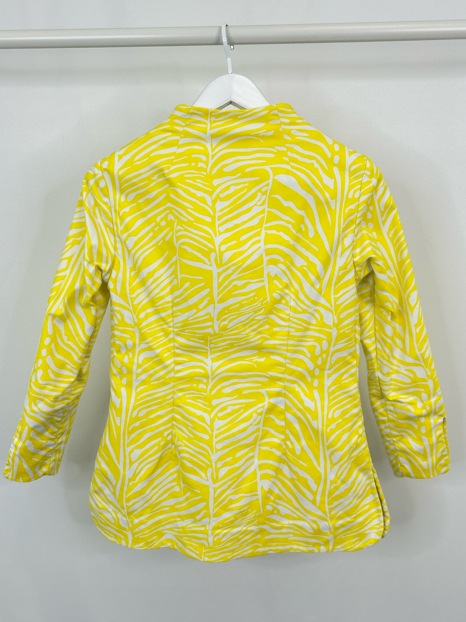 ELIZABETH MCKAY Size 0 Yellow and White Women Tunic
