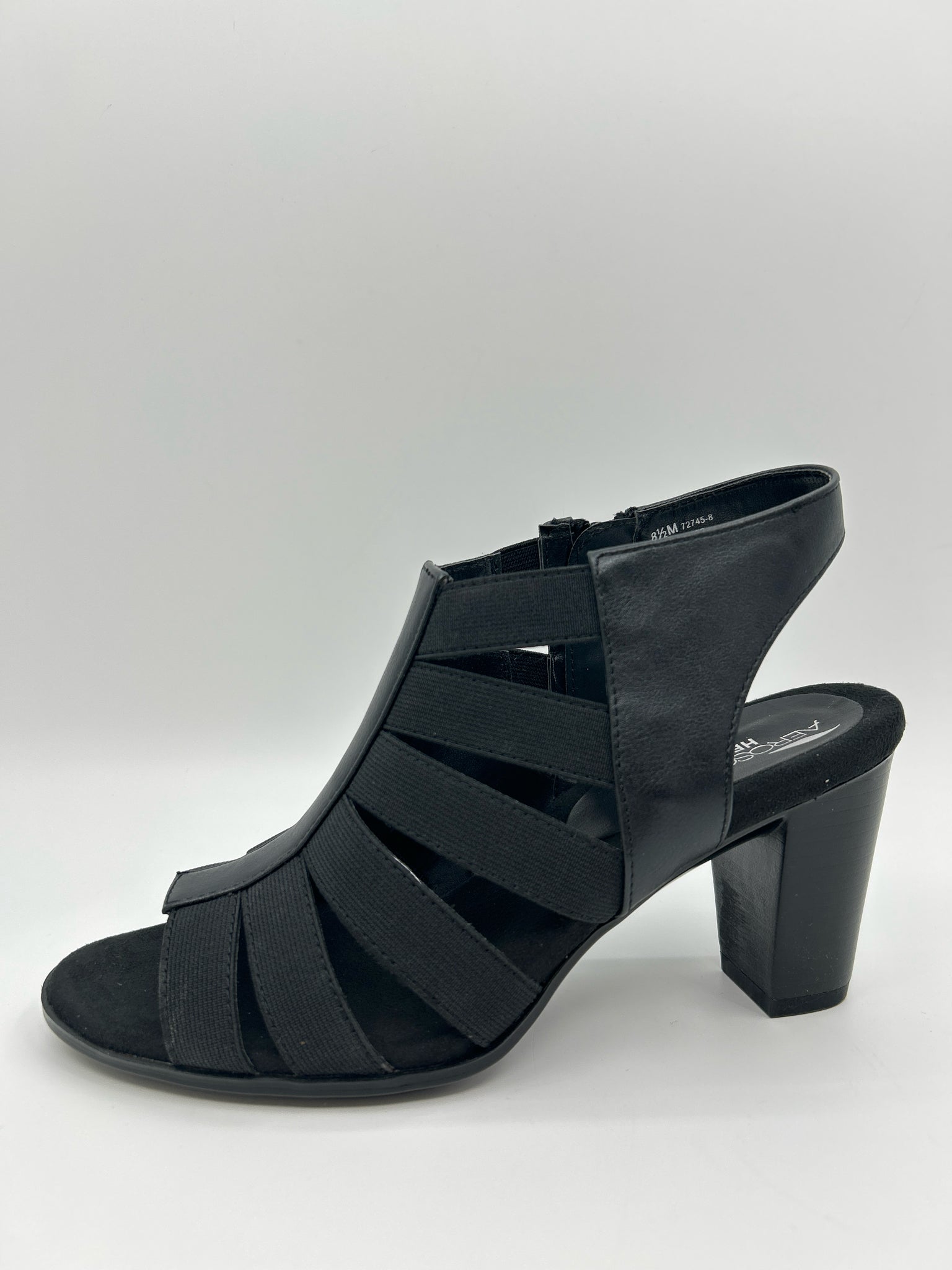 AEROSOLES Size 8.5 Black Women Sandal