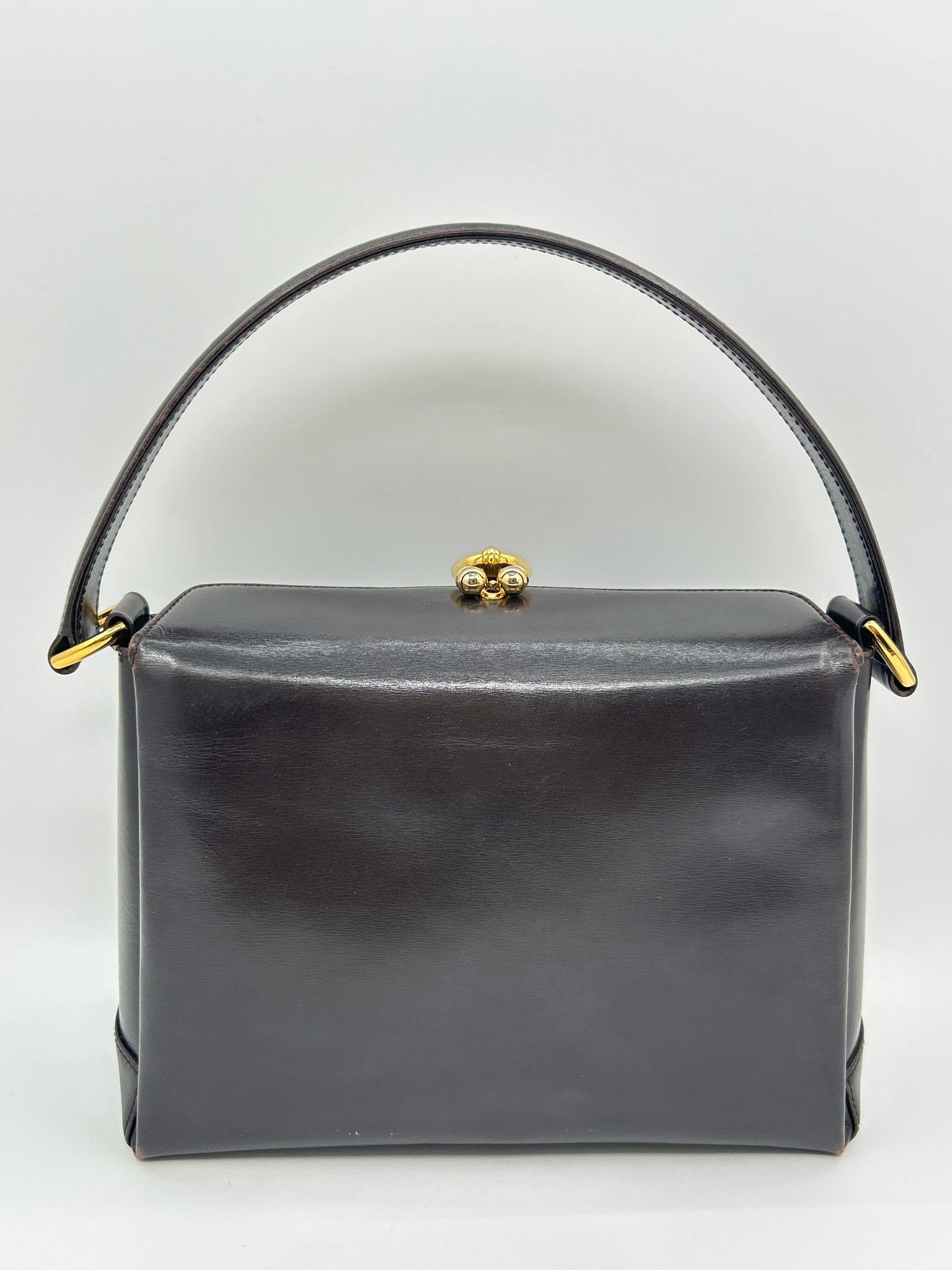 GUCCI Dark Brown Vintage Women Purse