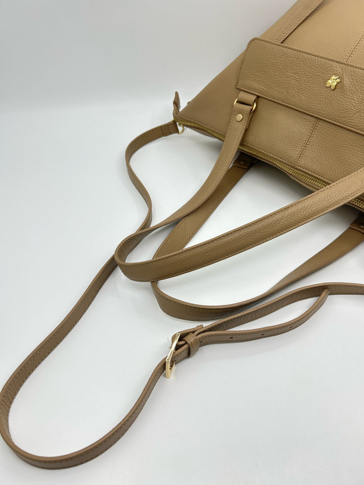 ORA DELPHINE Beige Women Tote