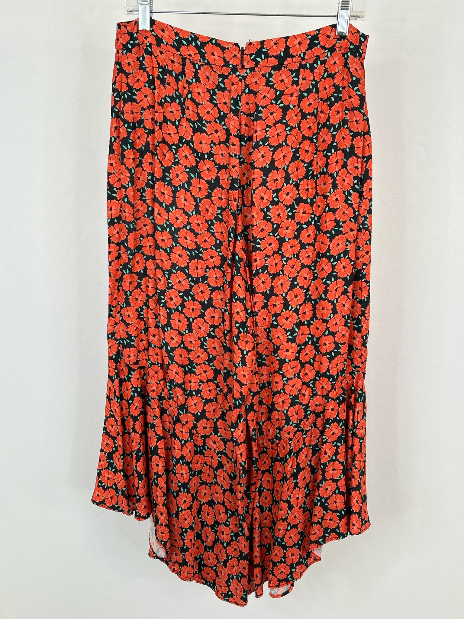 ANTHROPOLOGIE Size M ORANGE FLORAL Women Pants