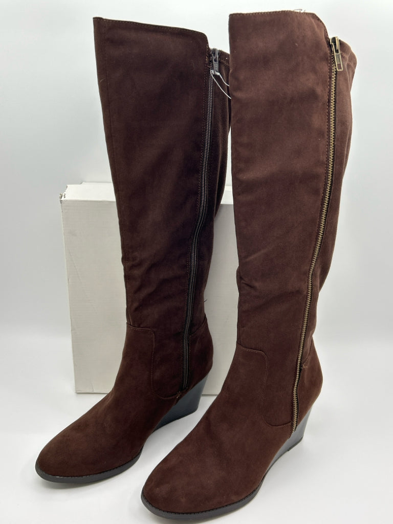 STYLE & CO Women Size 9.5M CHOCOLATE Boots