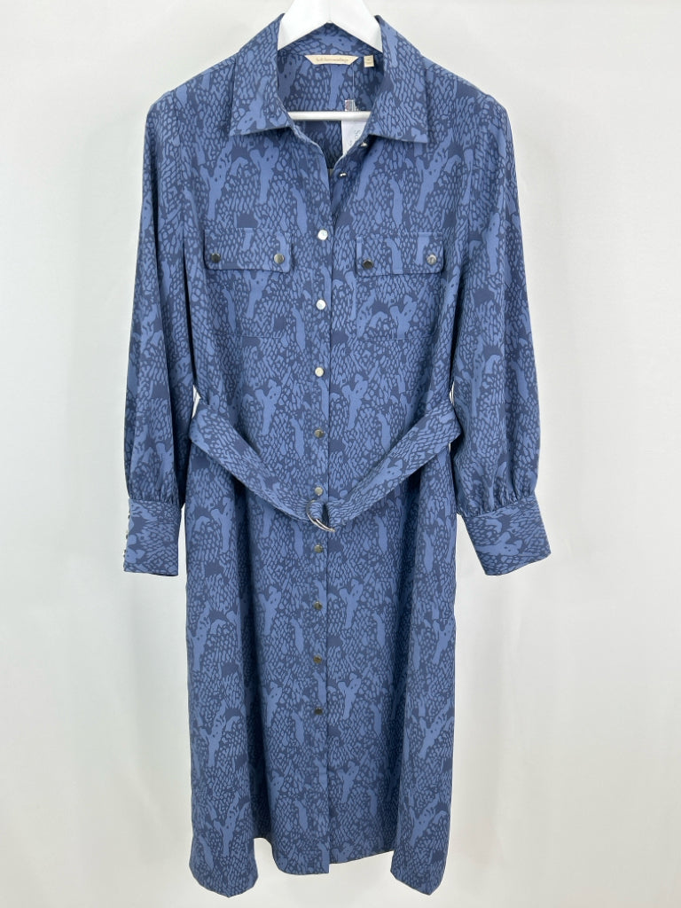 SOFT SURROUNDINGS Size XL Blue Print Women's Dress