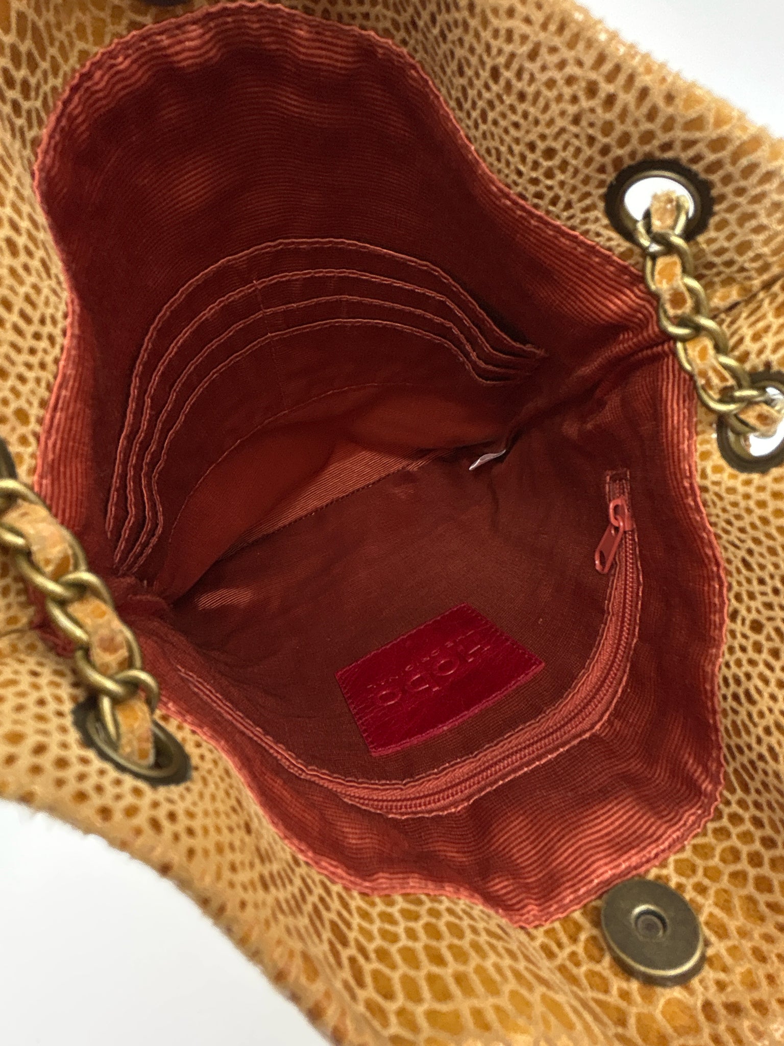 HOBO Mustard and Brown Women Purse