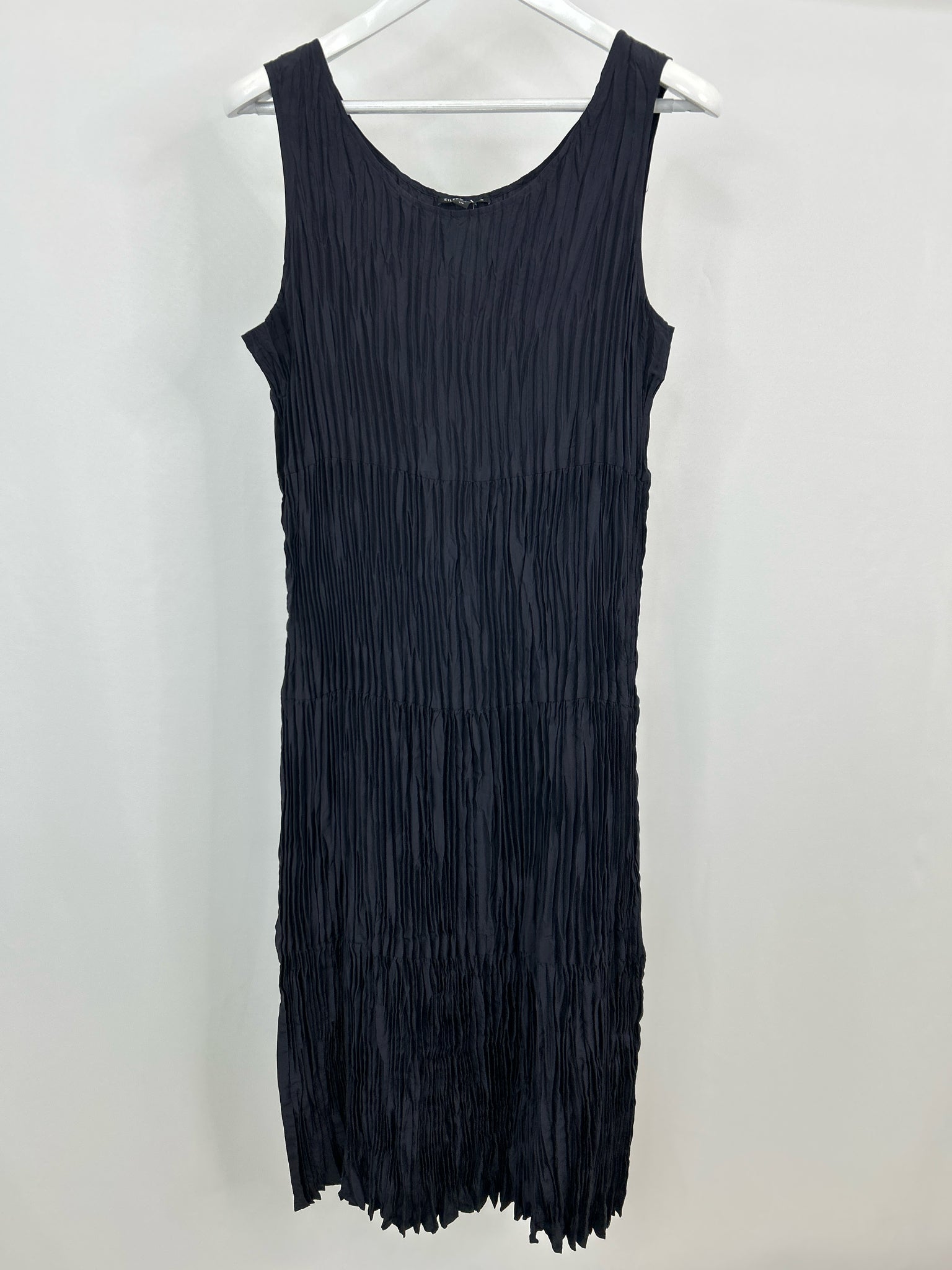 EILEEN FISHER Size L Navy Women Dress