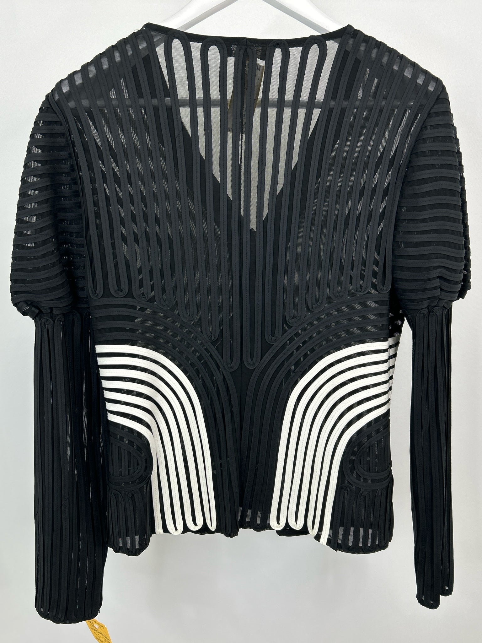 OBSTINEE Size 10 Black and White Women Jacket