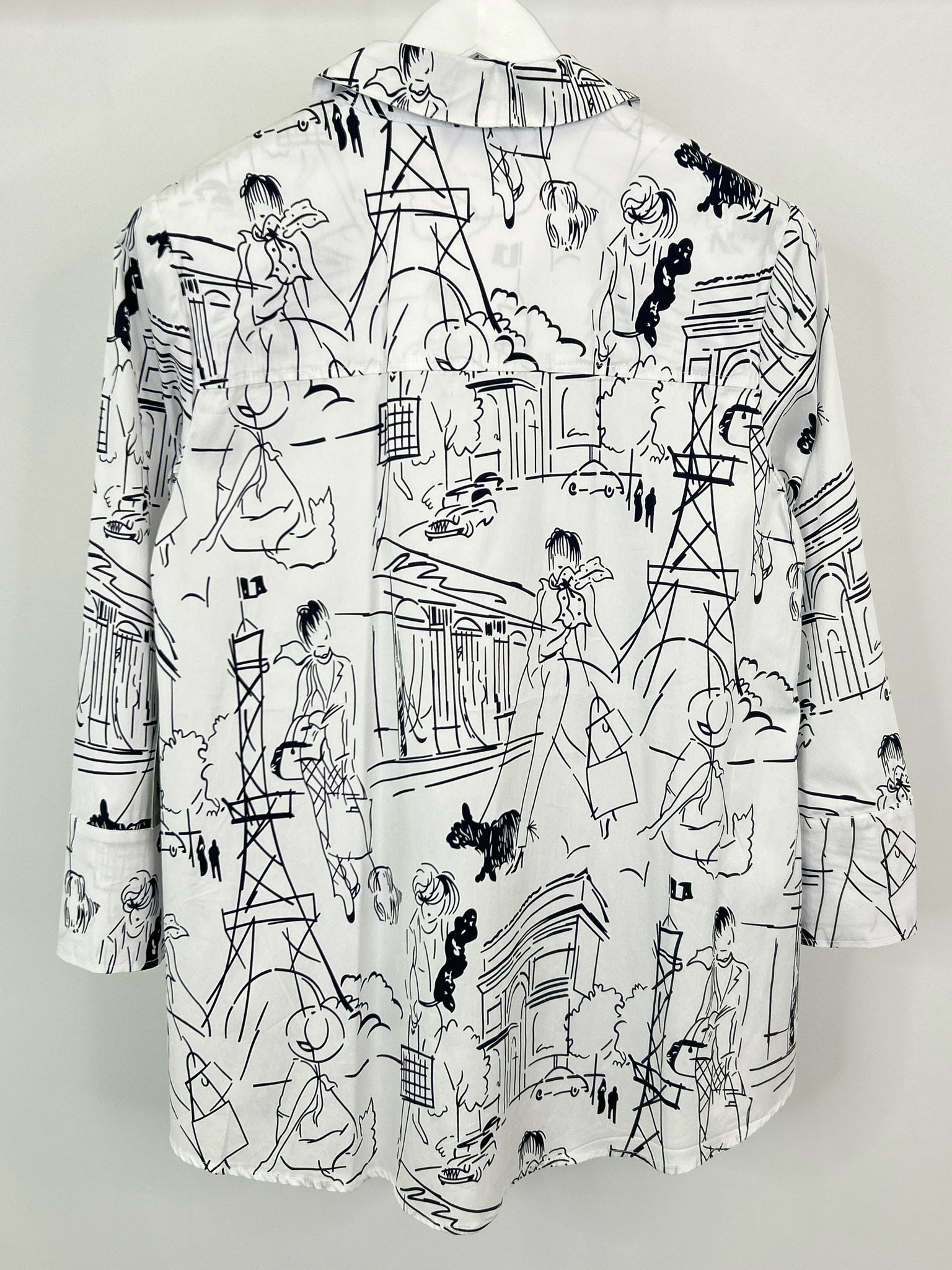 HABITAT Size S White and black Women Shirt