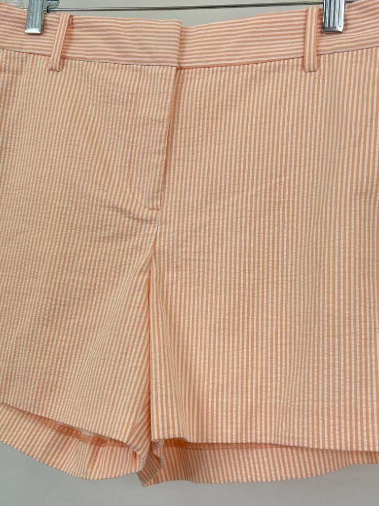 LOFT Size 10 PEACH STRIPED Women's Shorts