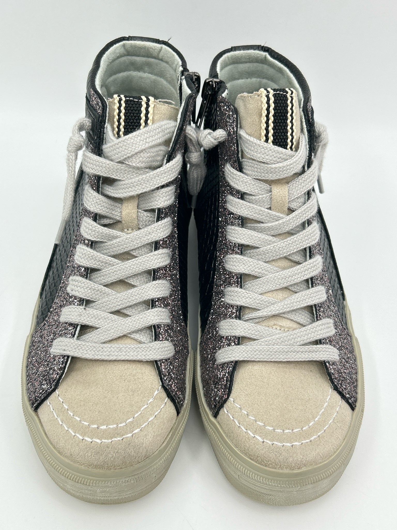 SHU SHOP Size 6 Black Print Women Sneakers