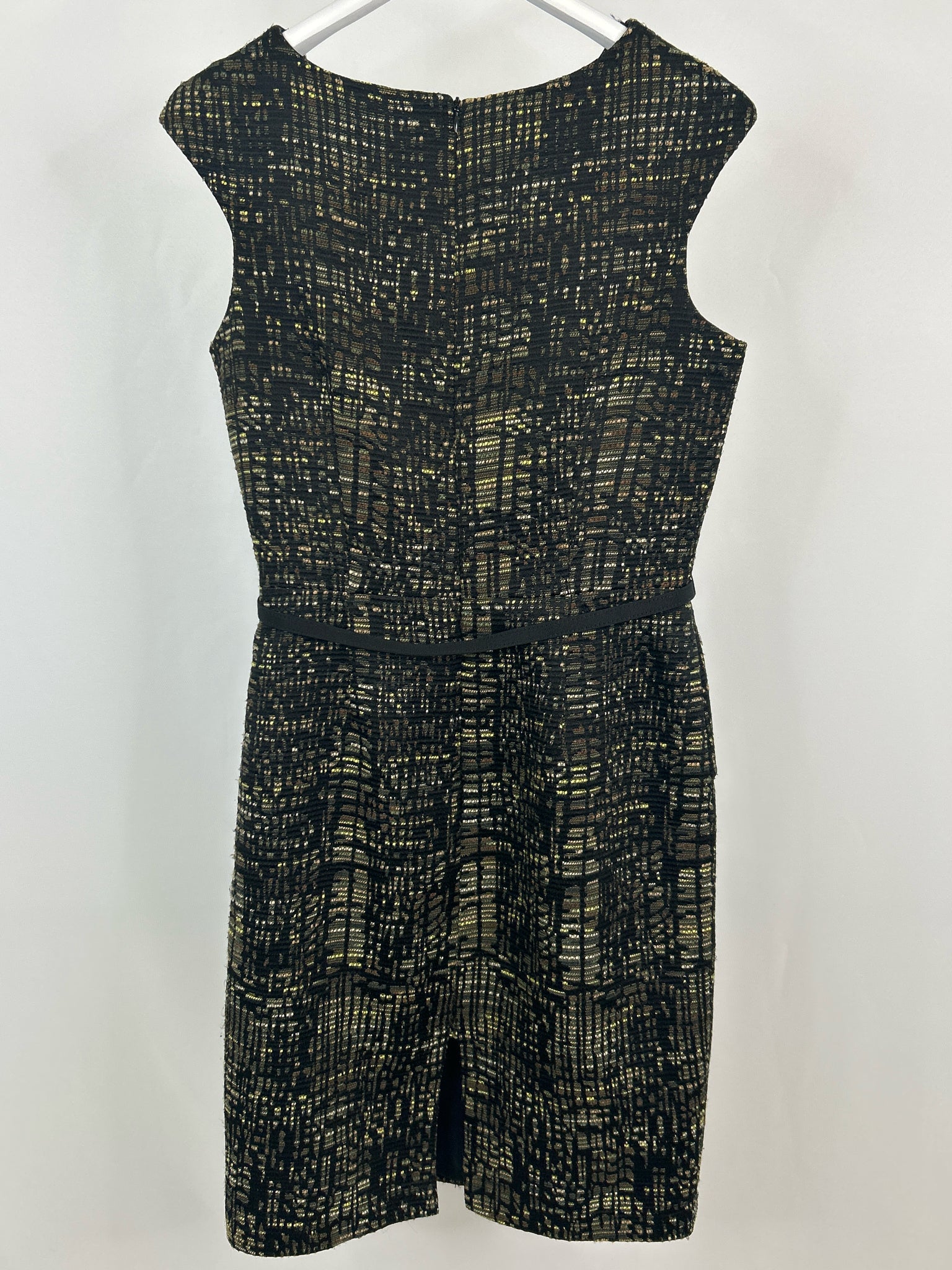 DAVID MEISTER Size 12 Black and yellow Women Dress