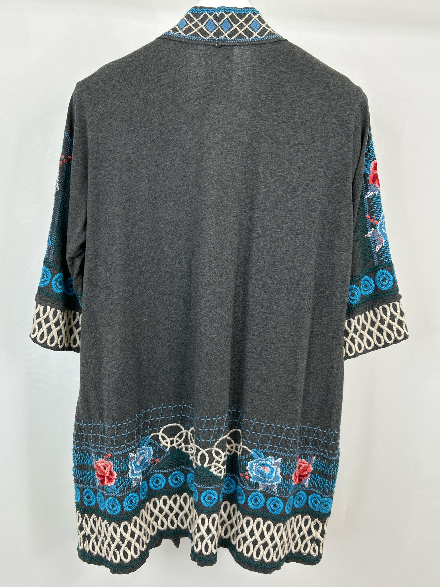 JOHNNY WAS Size S Grey Women Cardigan