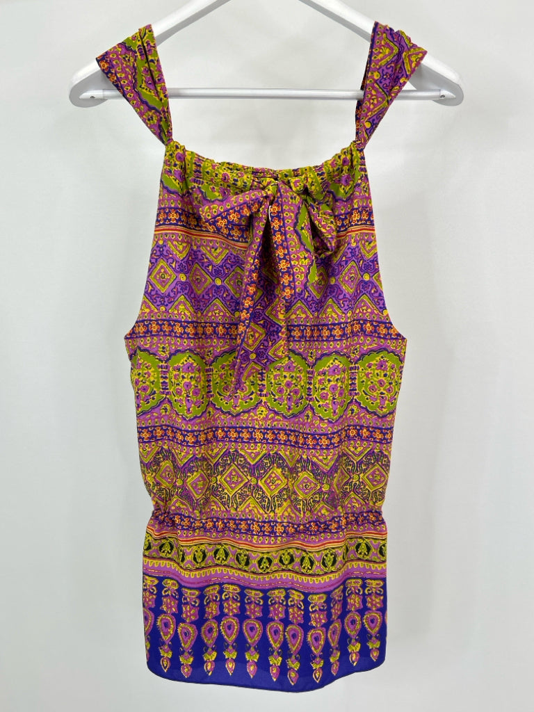 Lauren Ralph Lauren Size M Purple and green Women's Top