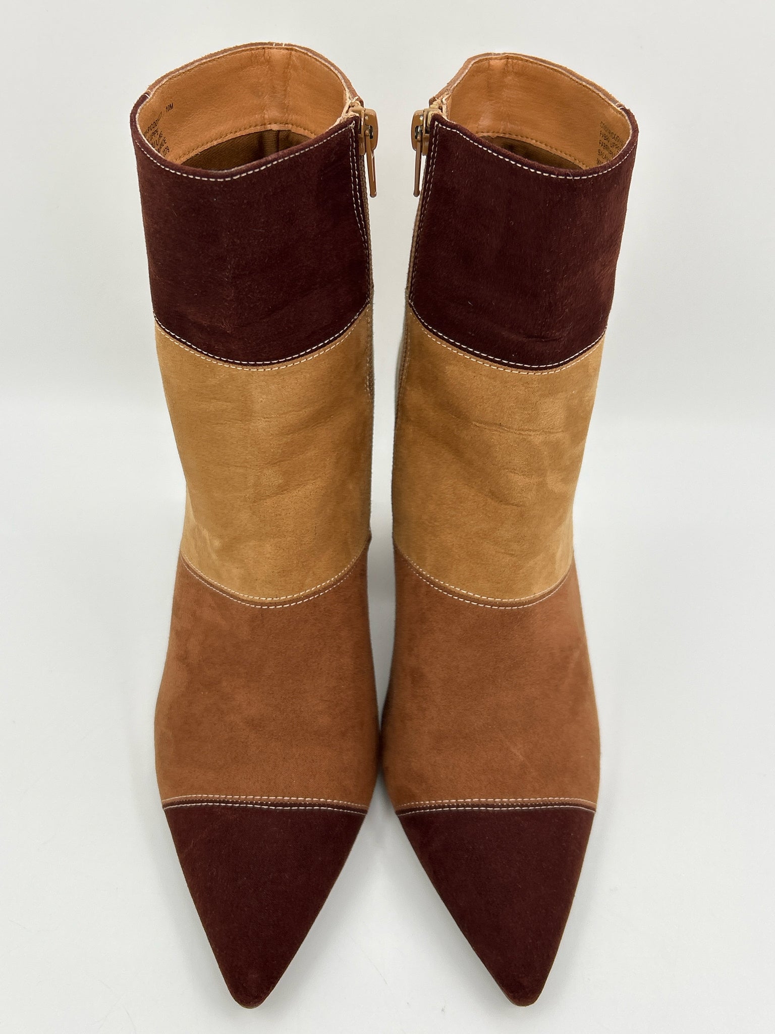 MADDEN GIRL Size 10M BROWN AND BEIGE Women Booties