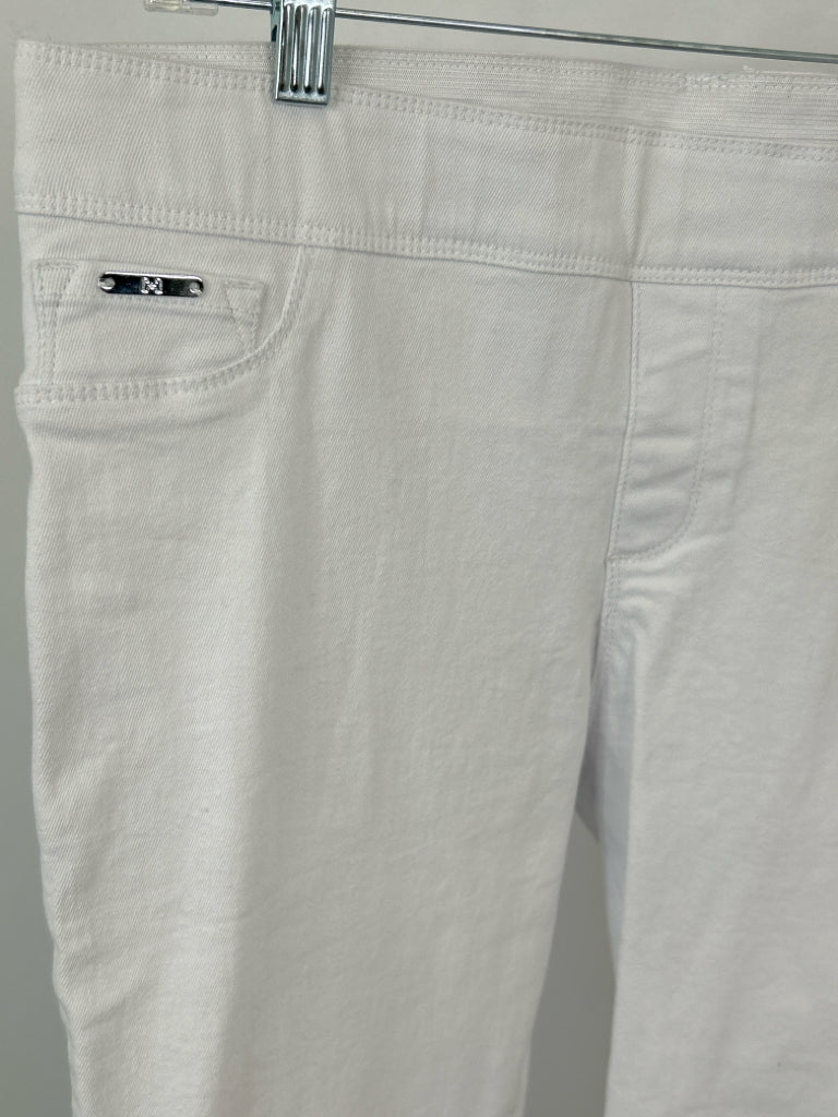 COCO + CARMEN Size L white denim jeans