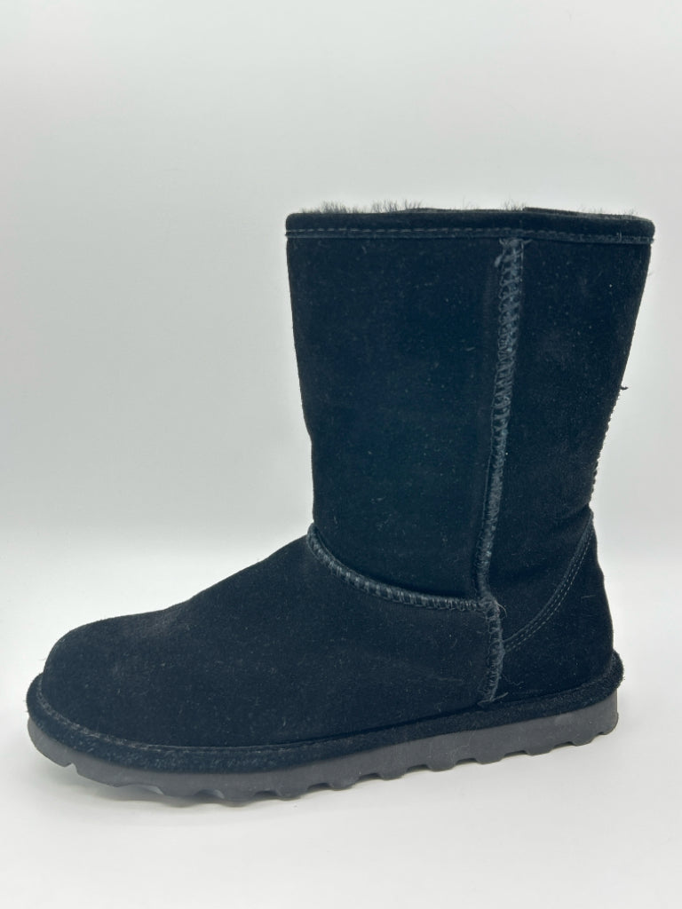 BEARPAW Women Size 10 Black Booties