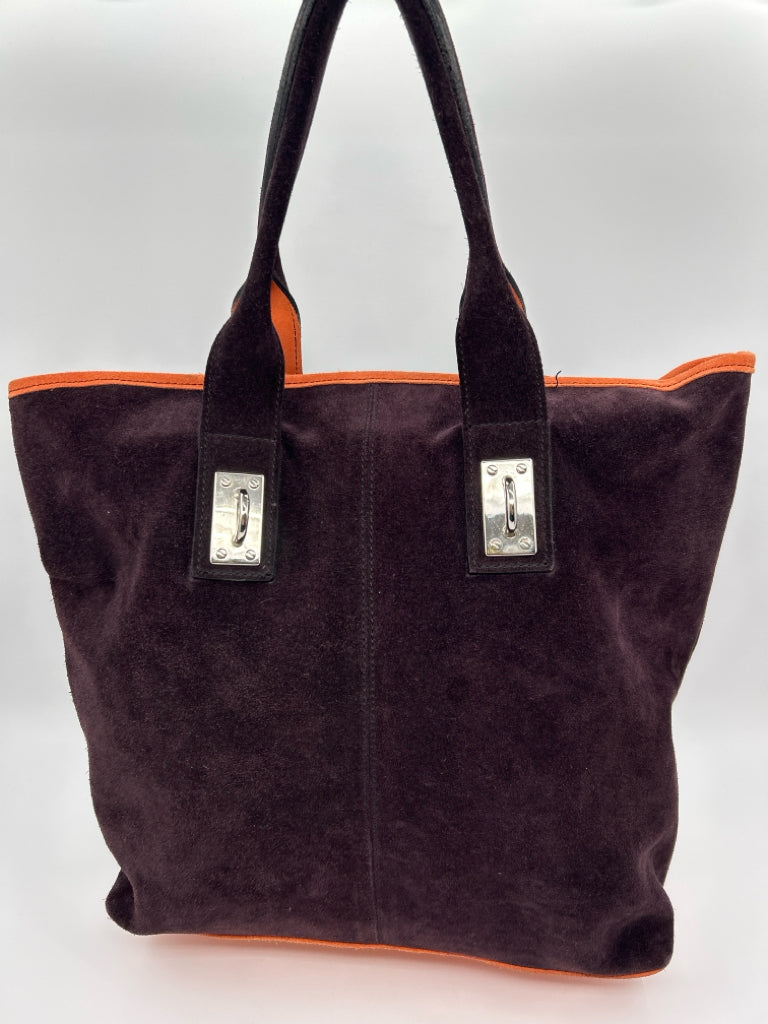 PULICATI Purple and Orange Purse Tote