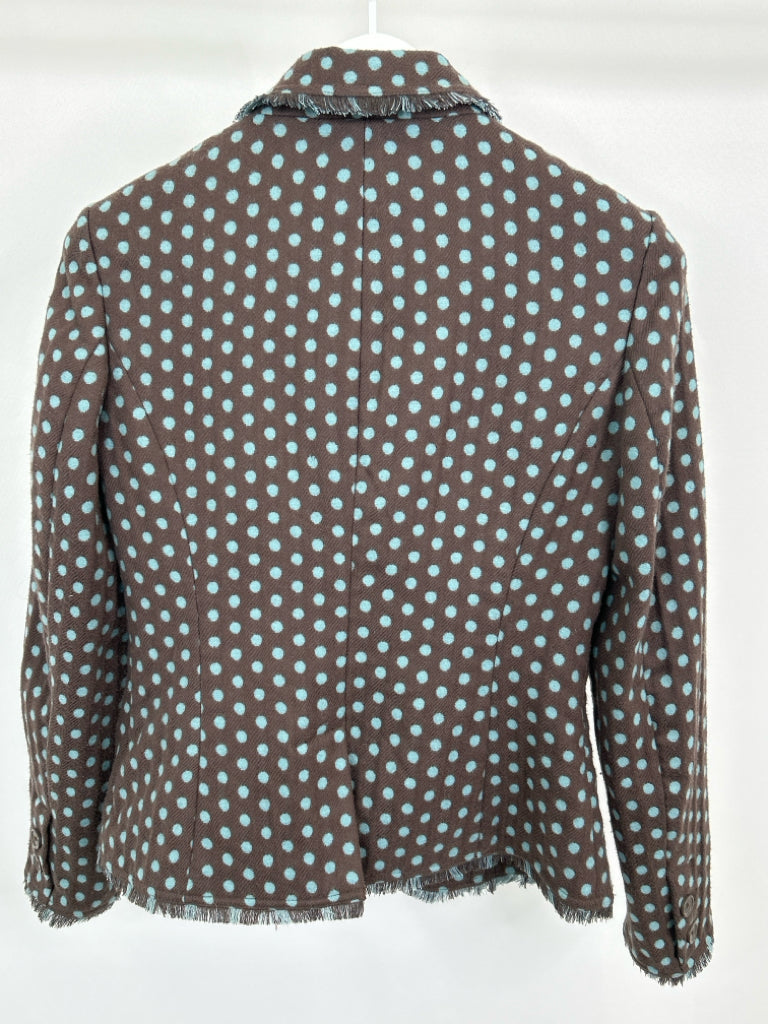 BODEN Women Size S TEAL AND BROWN Blazer