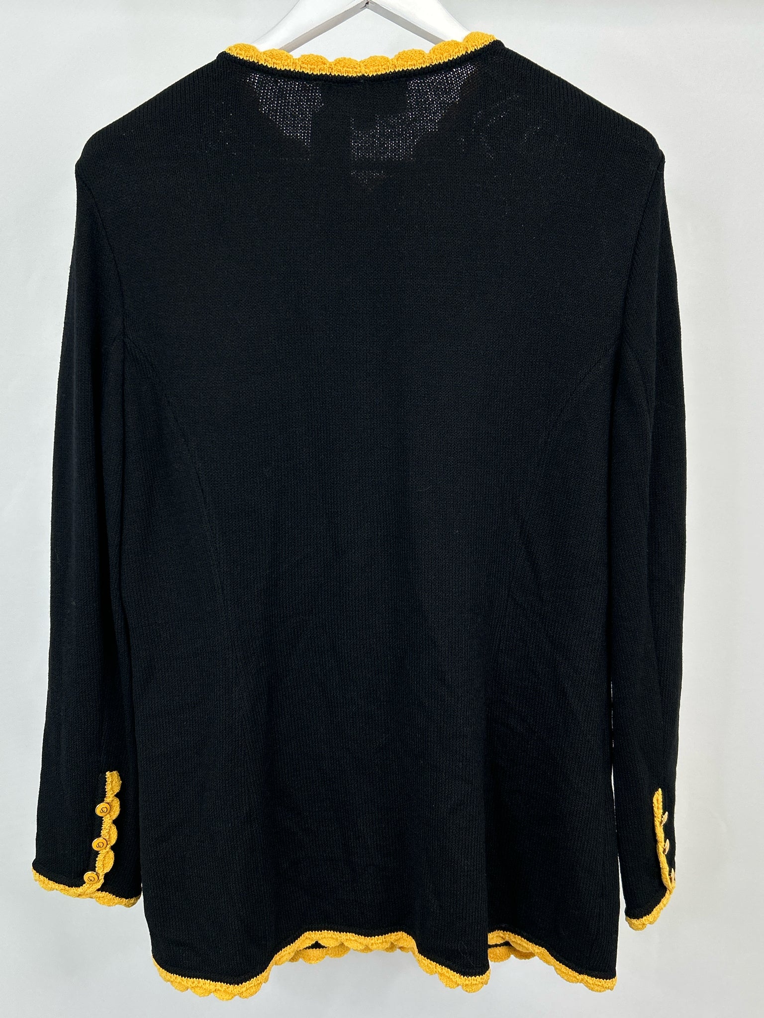 ST JOHN COLLECTION Size L Black and yellow Women Jacket